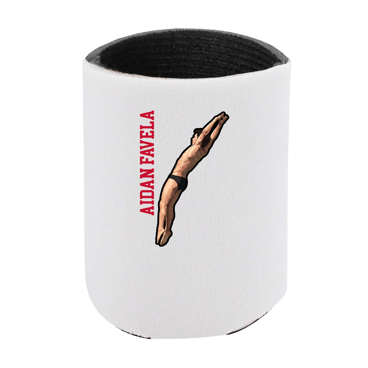 Can Holder — Name Vertical in White