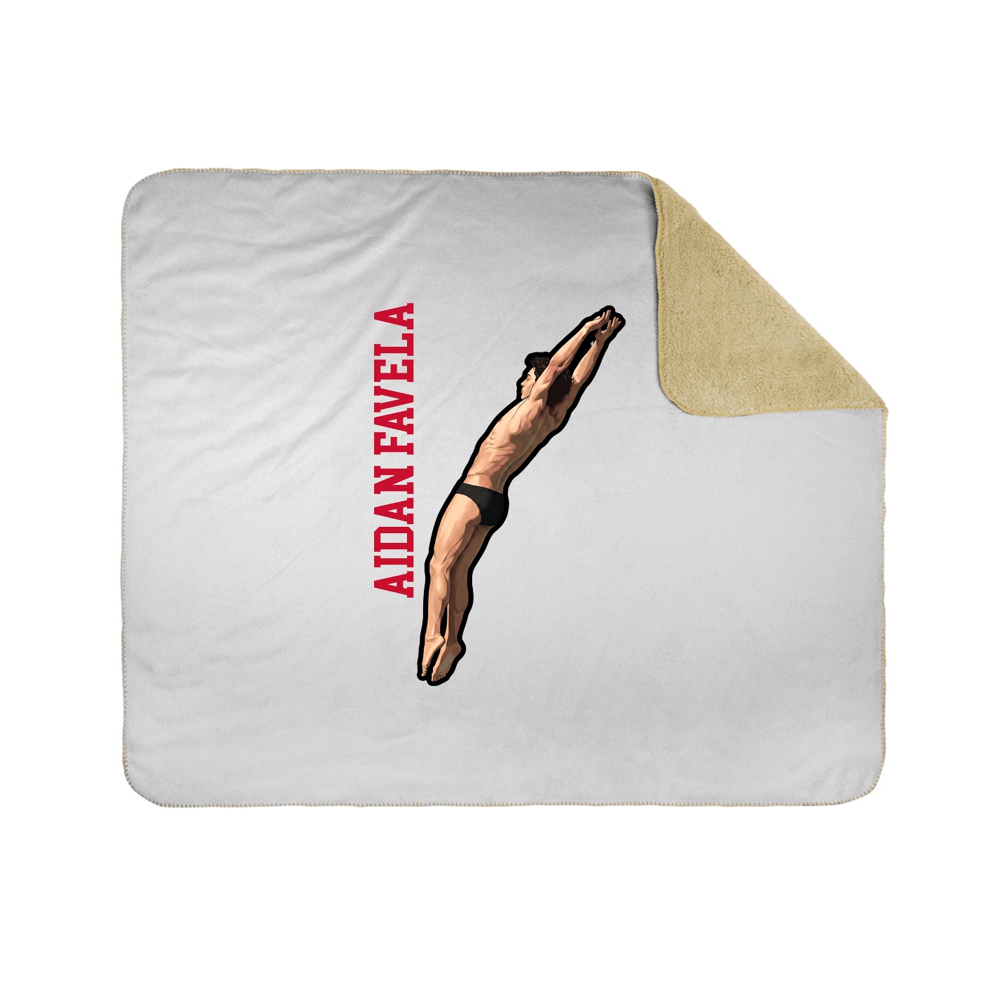 50x60 Sherpa Lined Throw Blanket