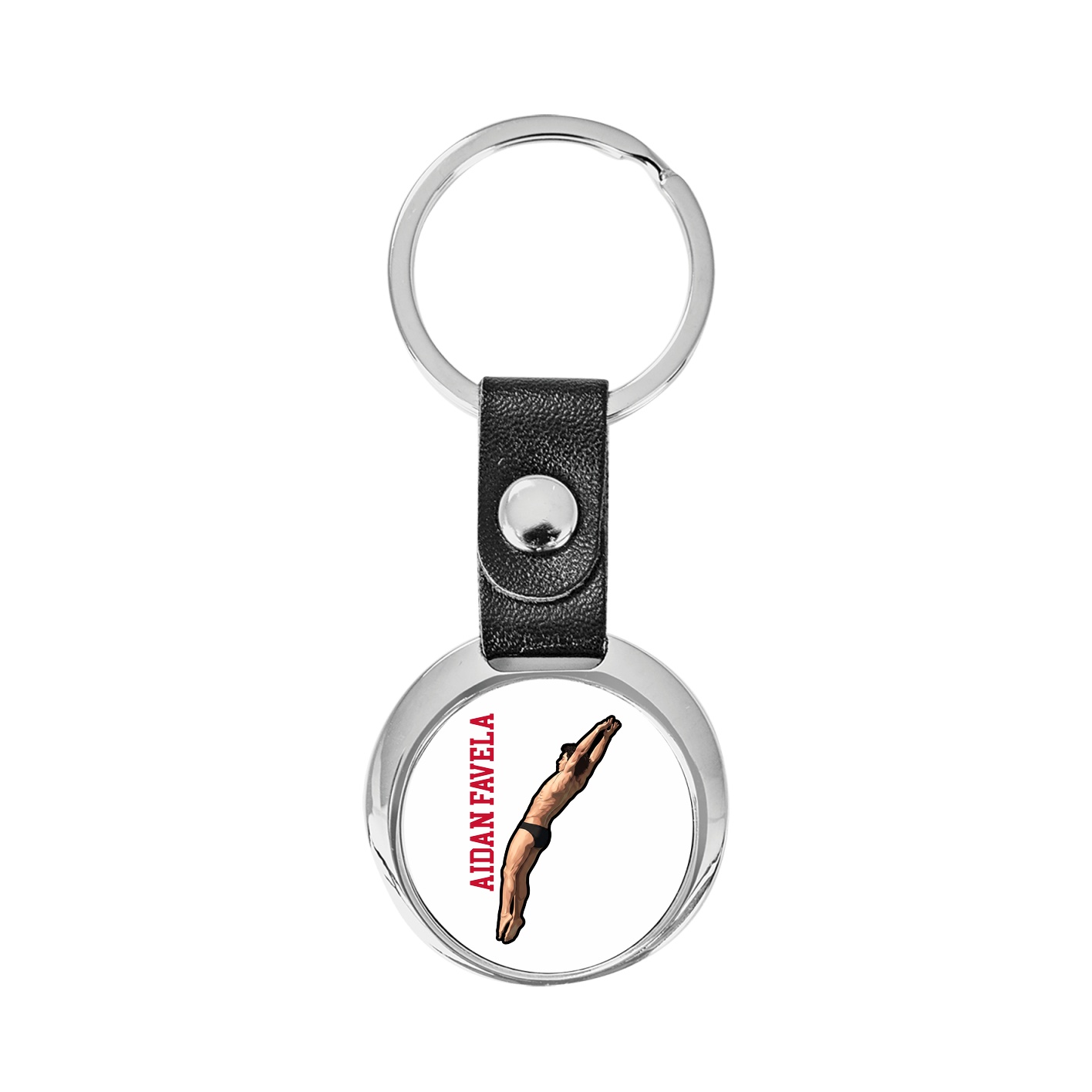 Key Chain — Name Vertical in Classic