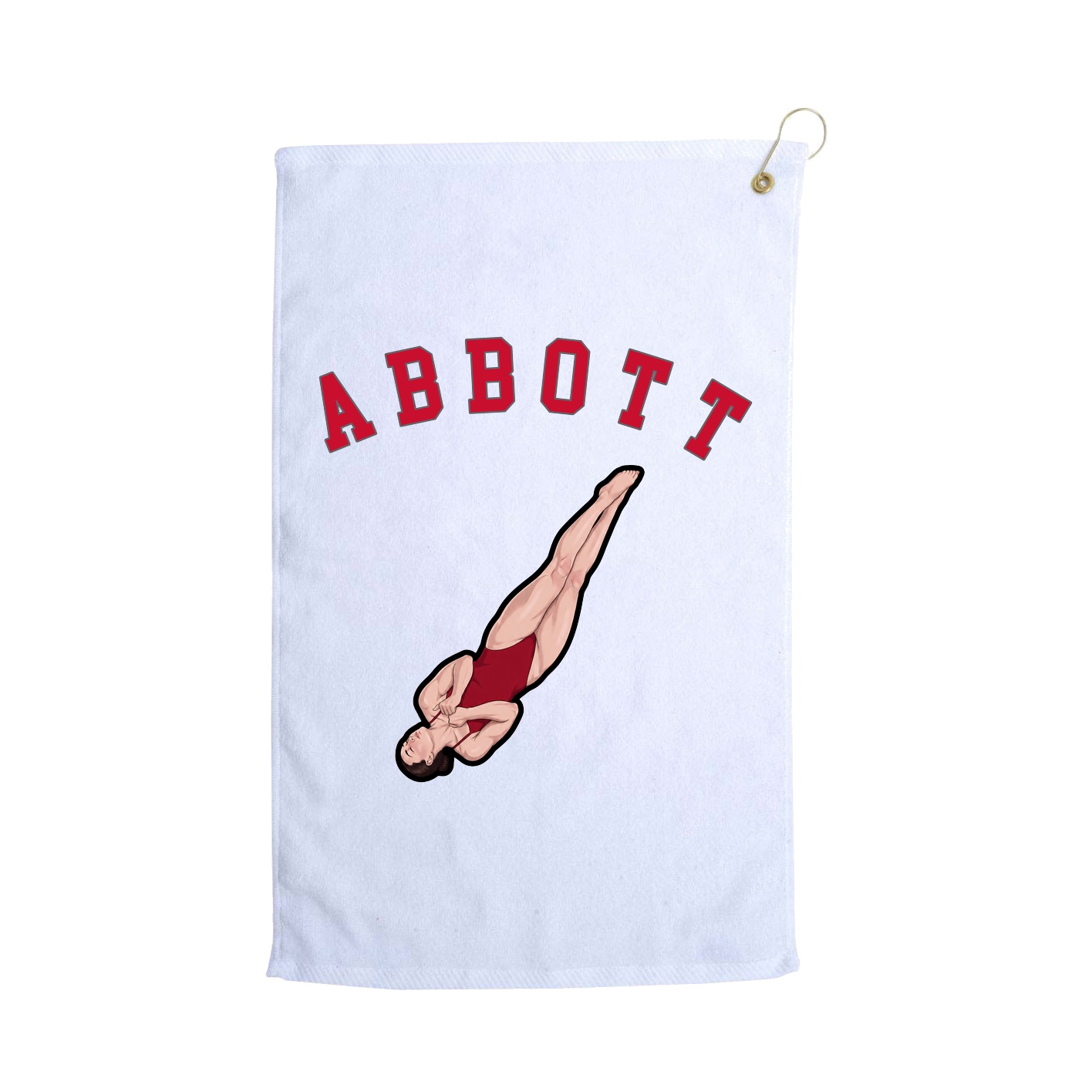 Golf Towel — Shirsey Arch in White