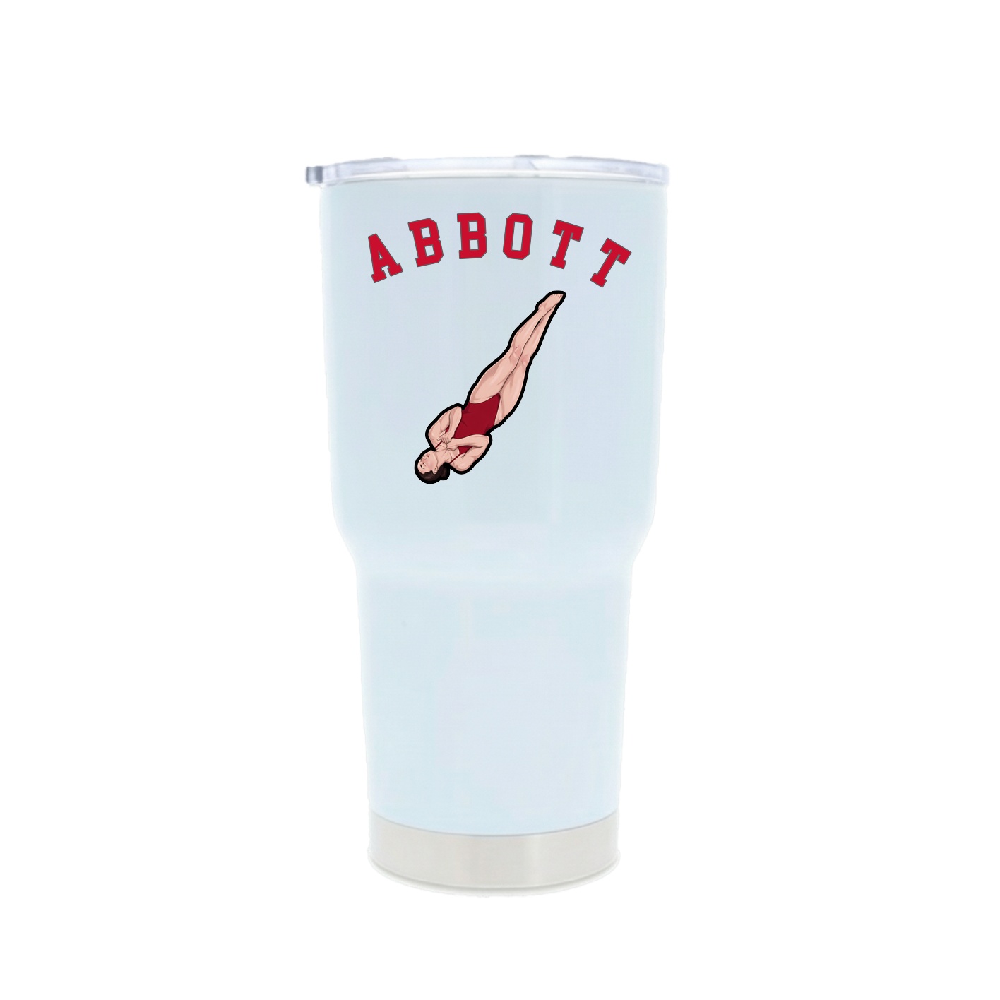 30oz Stainless Steel Tumbler — Shirsey Arch in White