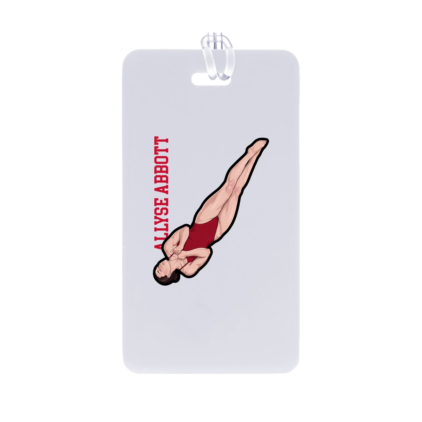 Bag Tag — Name Vertical in Classic