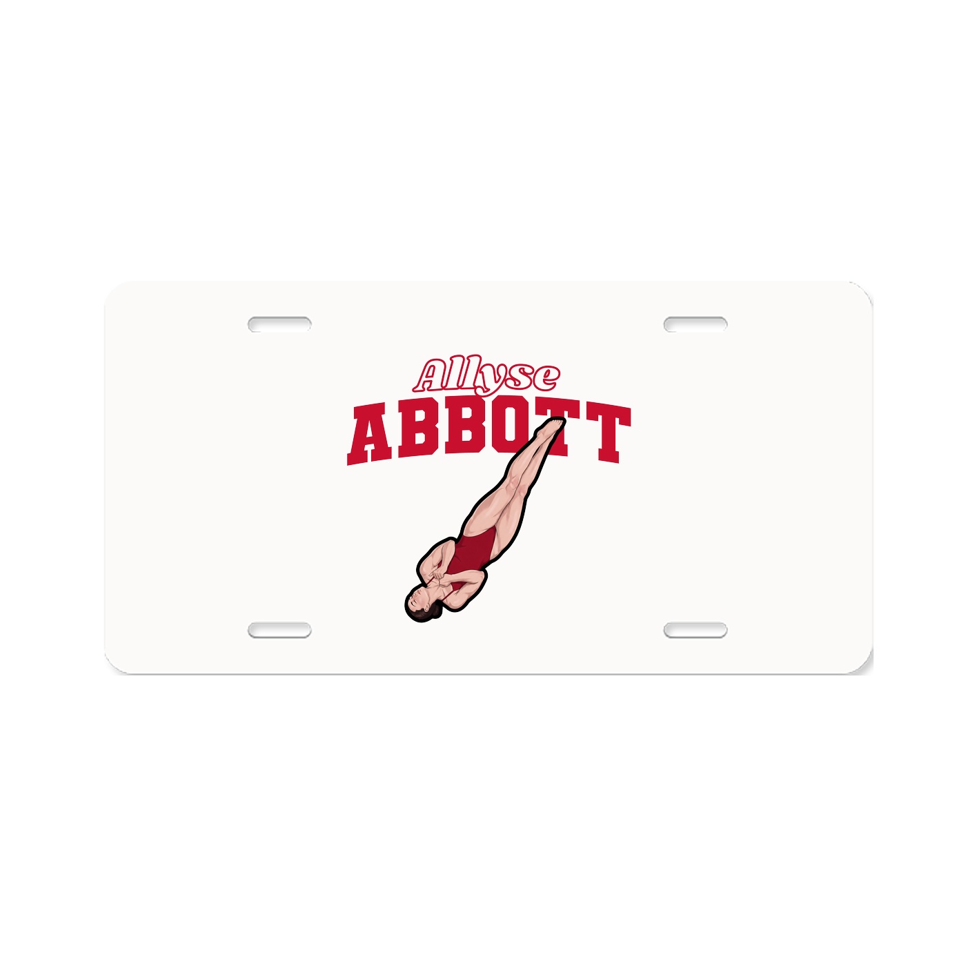 License Plate — Name Arch in Classic