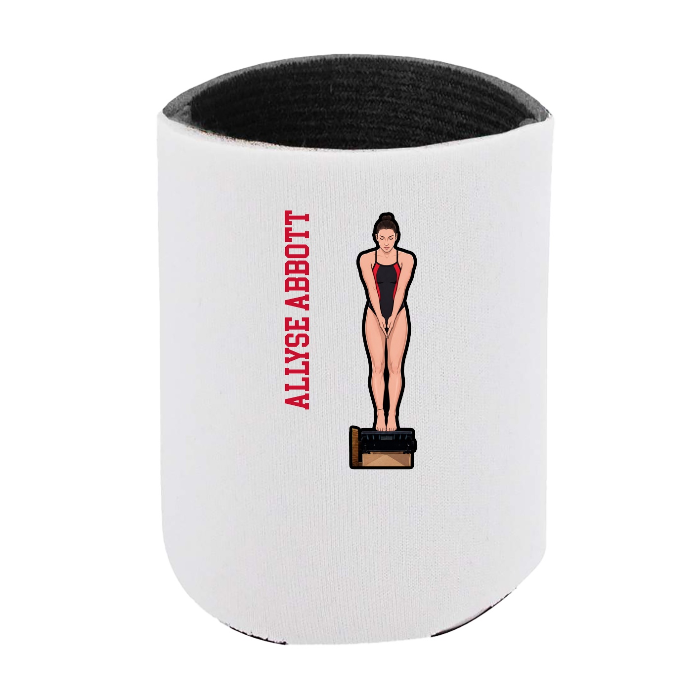 Can Holder — Name Vertical in White