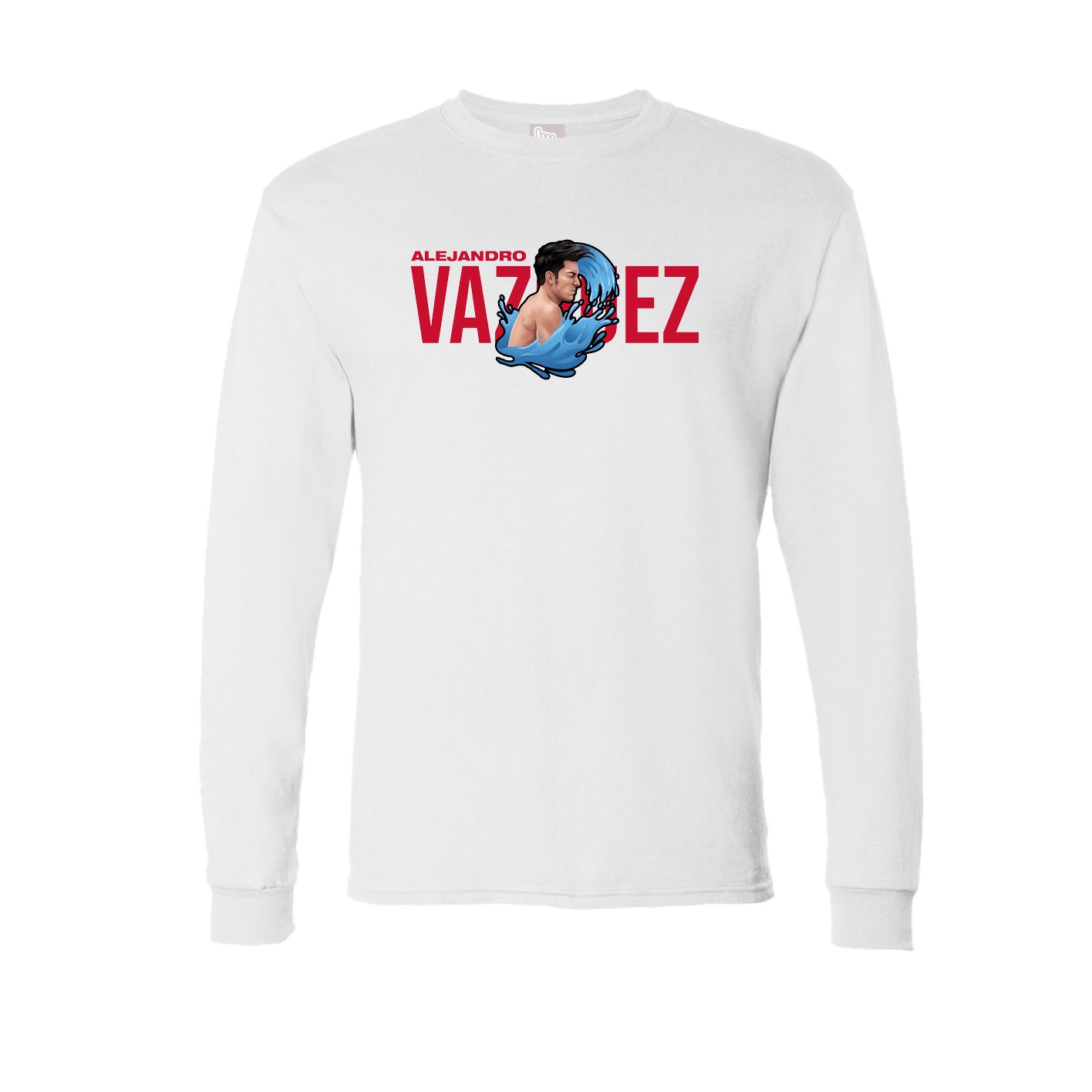 Long Sleeve Tee — Player Name in White