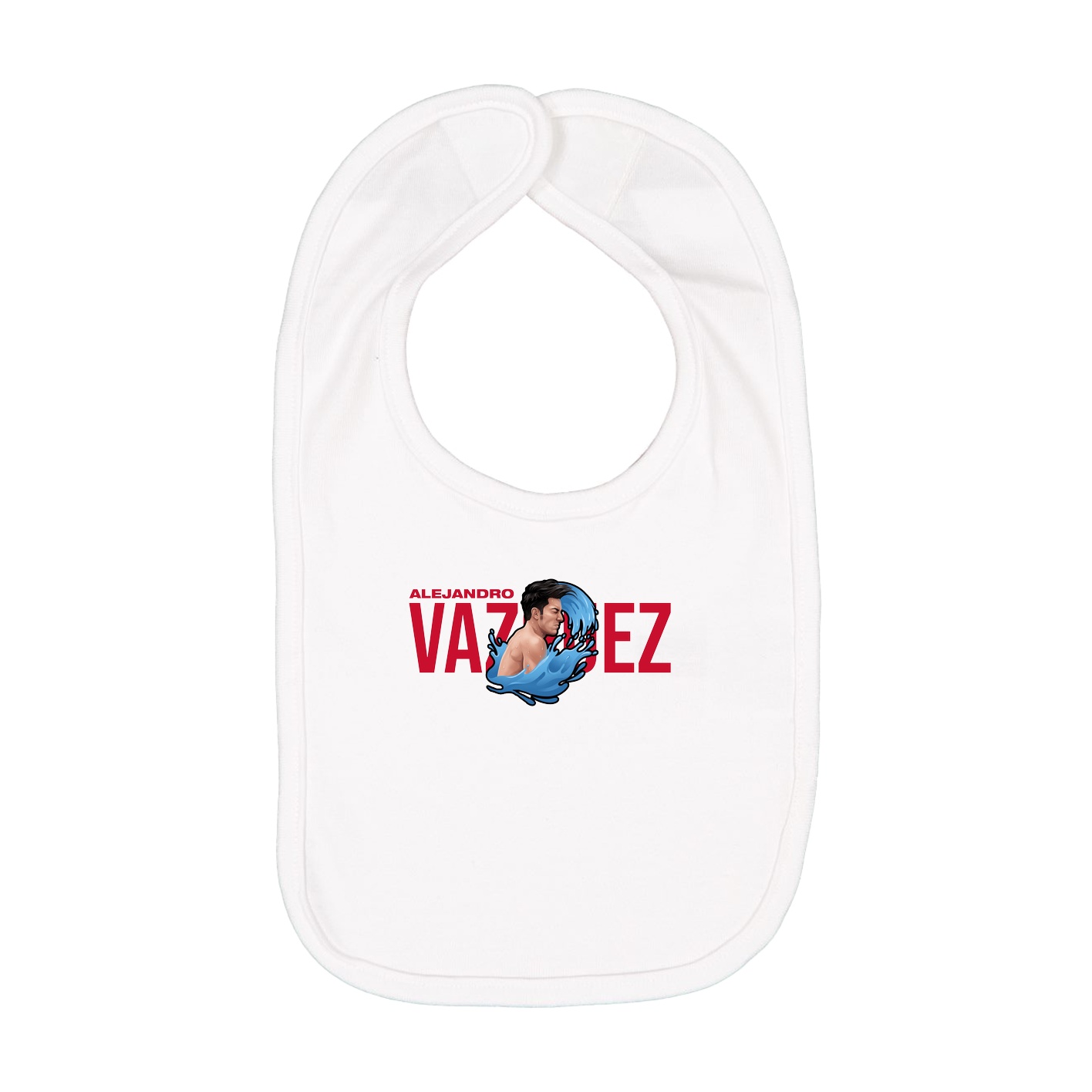 Infant Bib — Player Name in White
