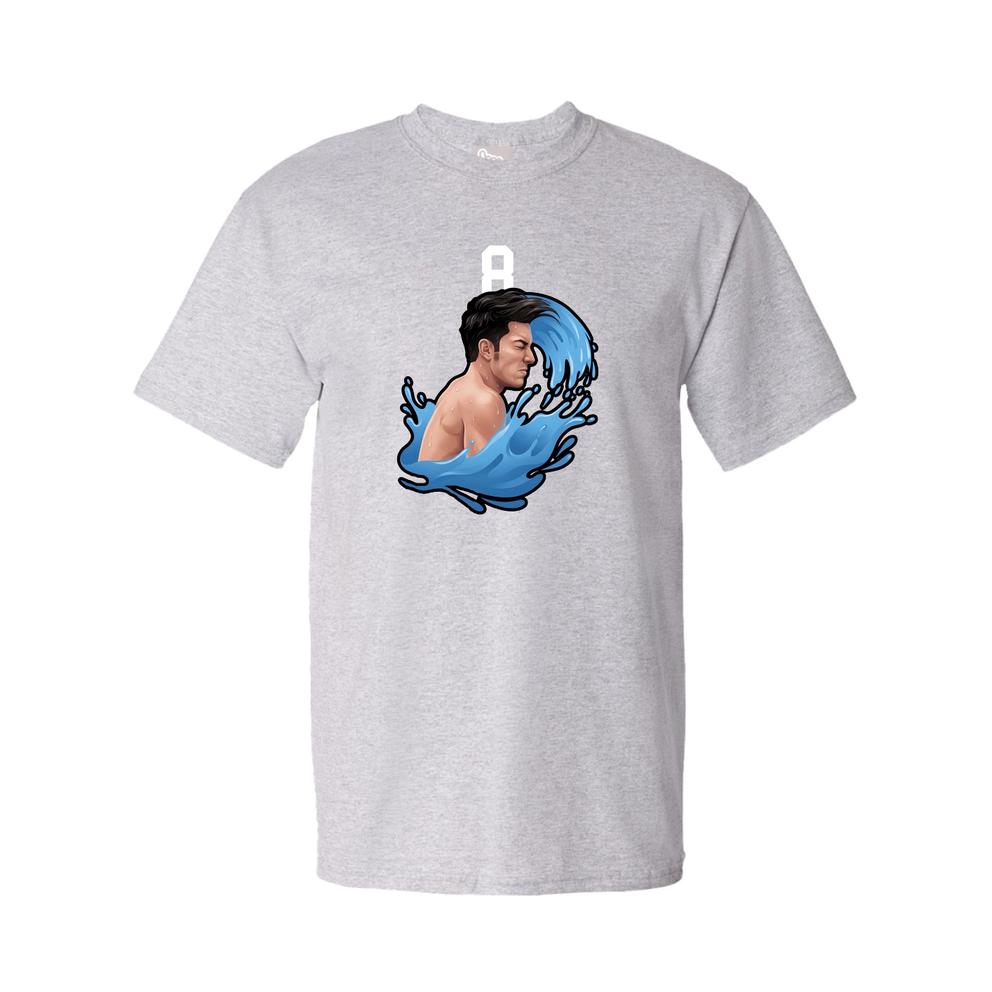 Youth Tee — Number Top in Grey