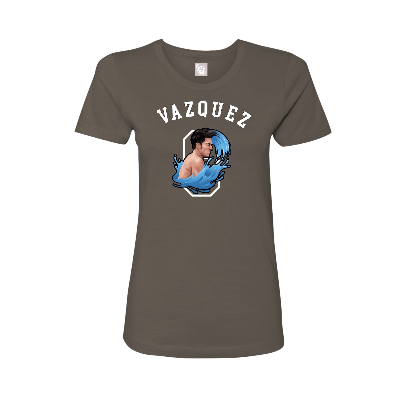 Fitted Women's Tee — Shirsey Arch in Grey