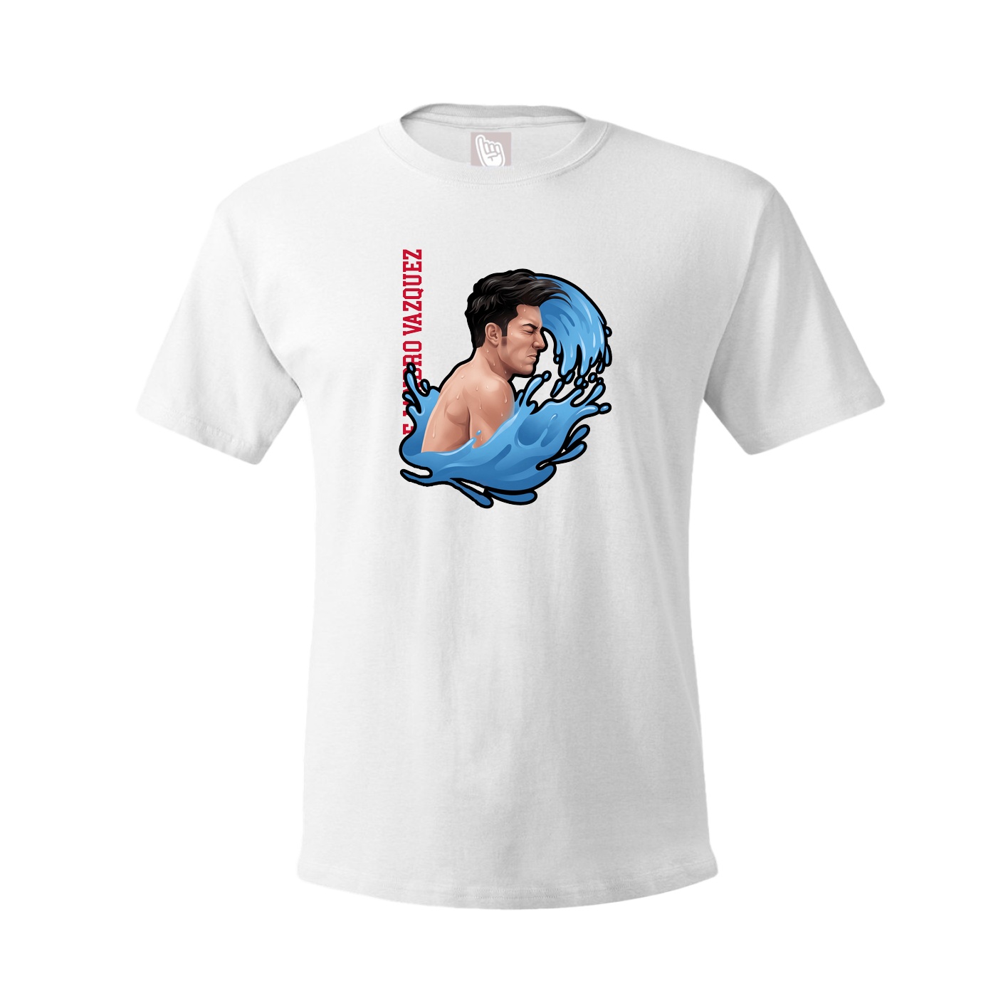 Youth Tee — Name Vertical in White
