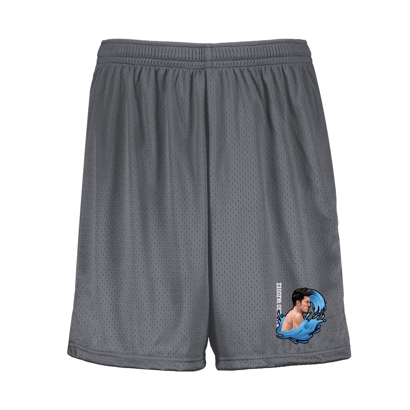 Shorts — Name Vertical in Grey