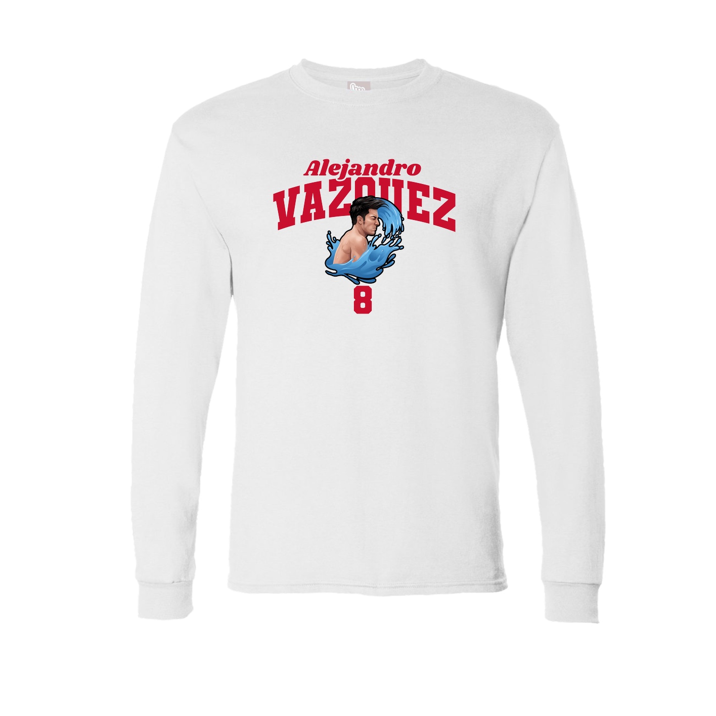 Long Sleeve Tee — Signature Arch in White