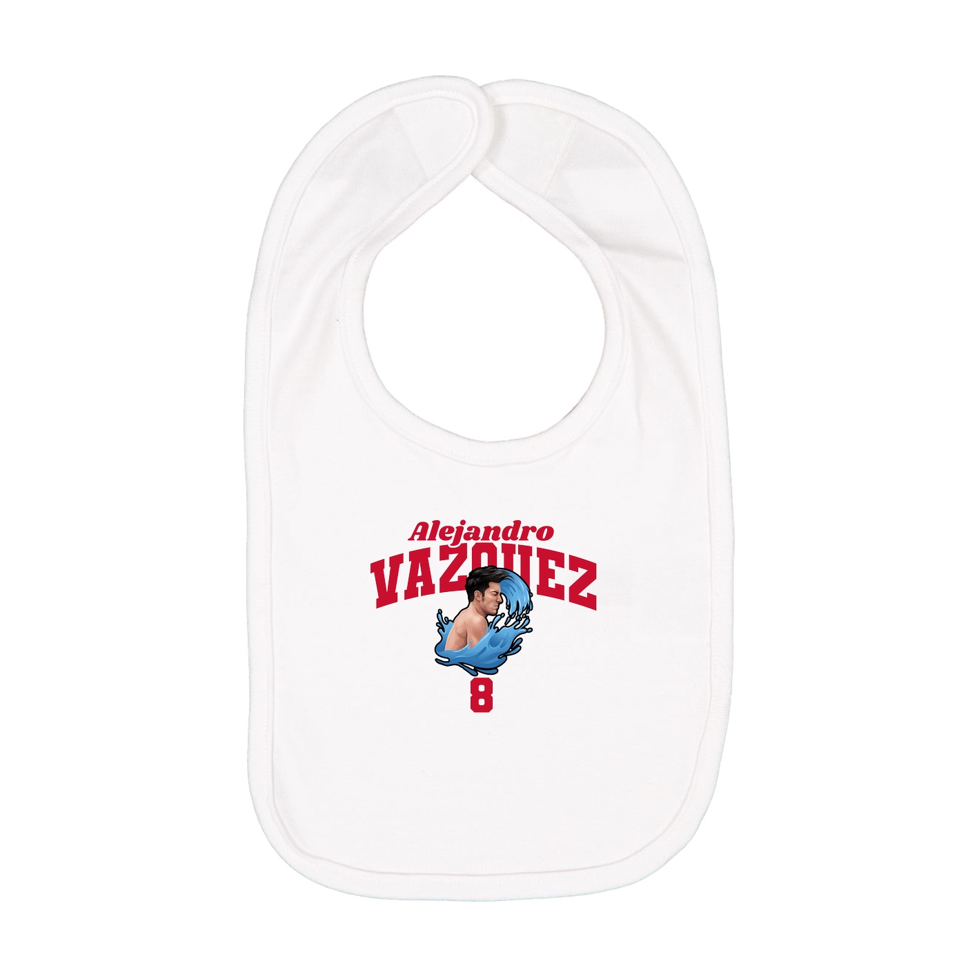 Infant Bib — Signature Arch in White
