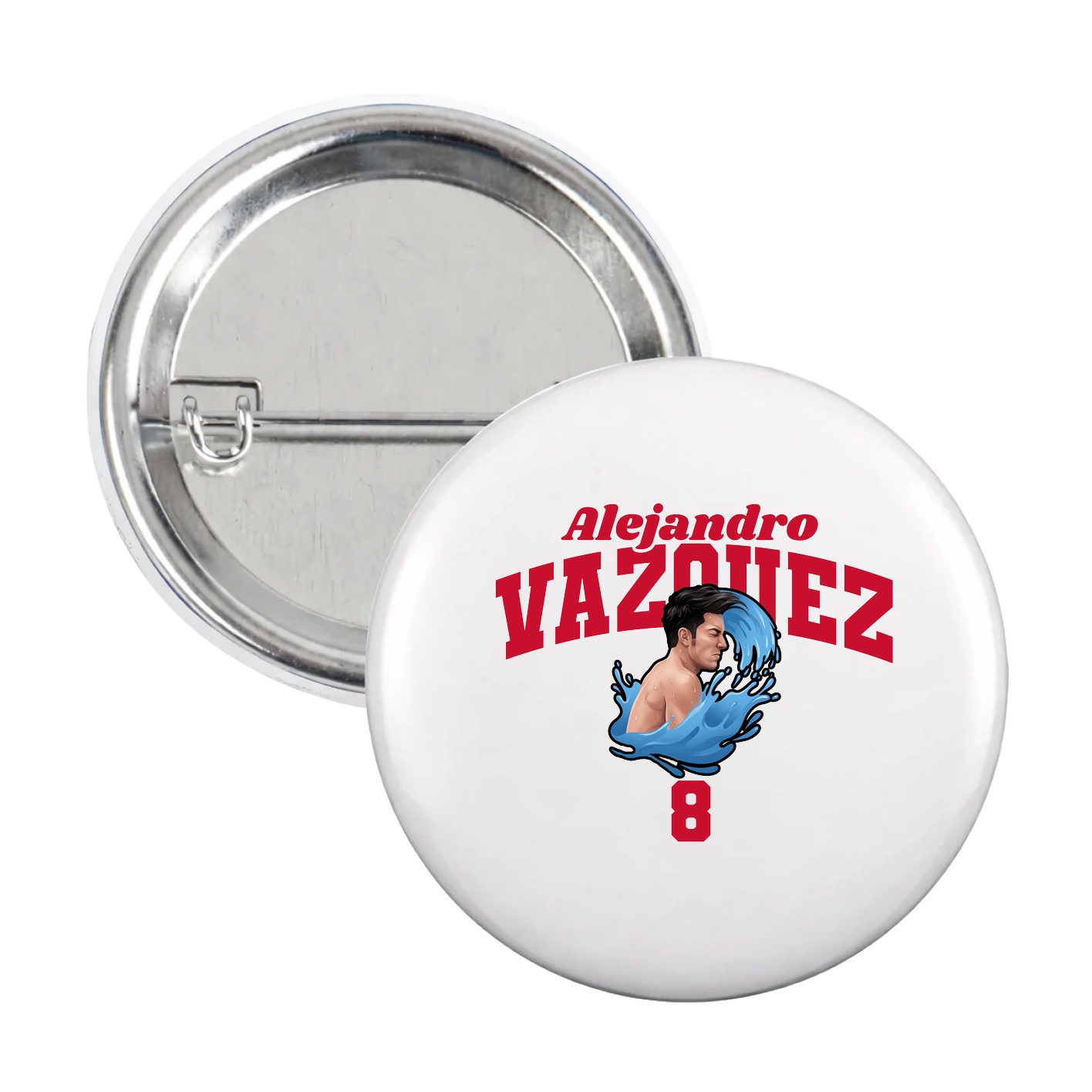 Game Day Button — Signature Arch in White