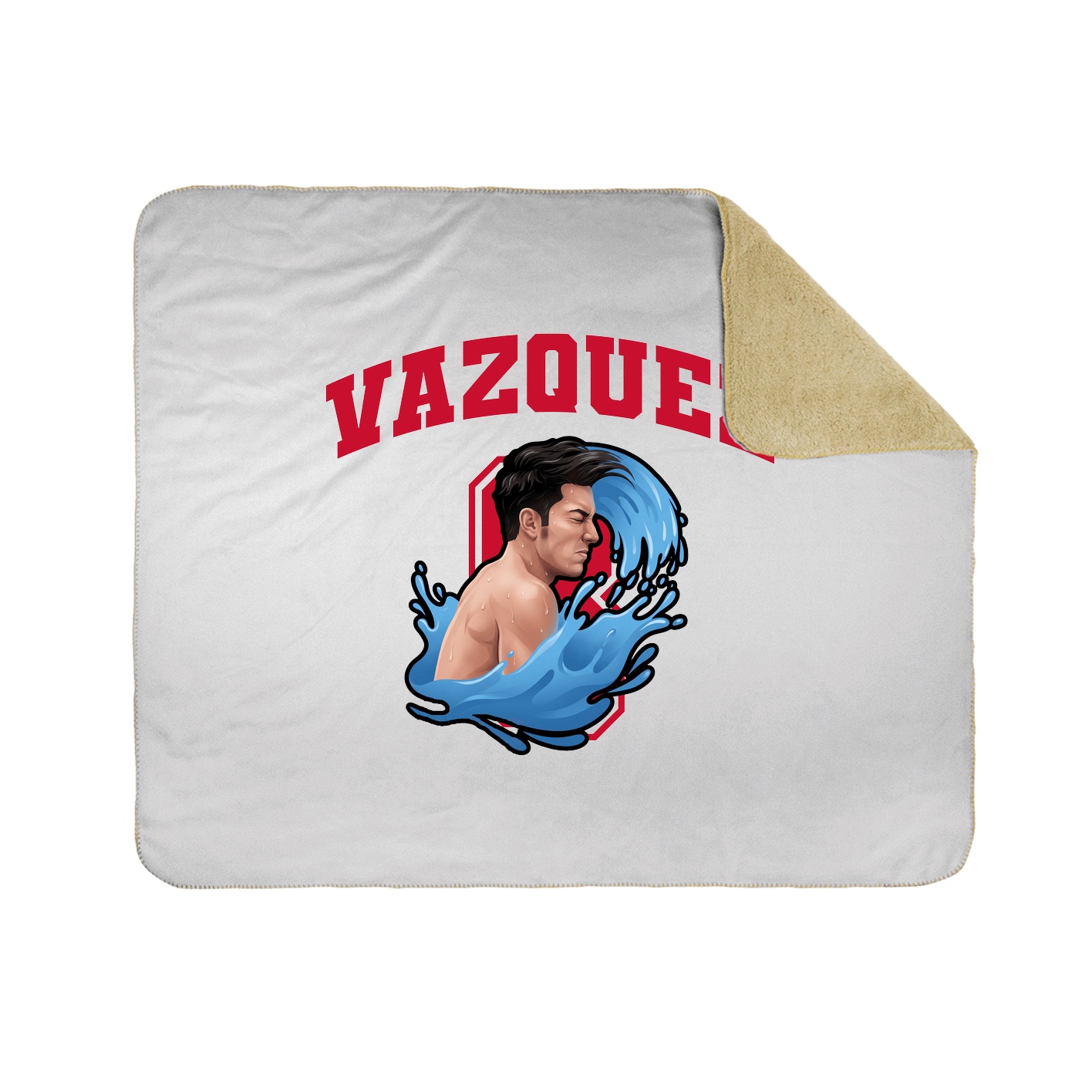 Throw Blanket — Number in White
