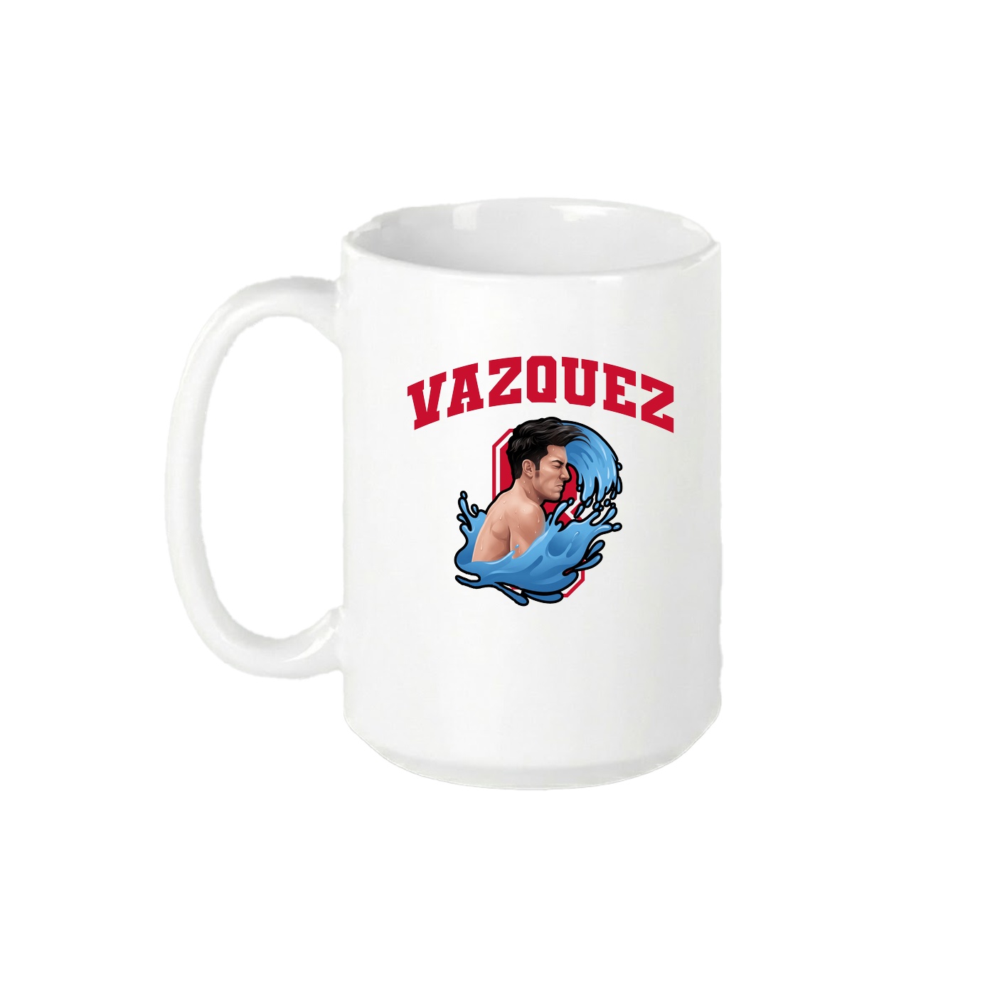 15oz Coffee Mug — Number in White
