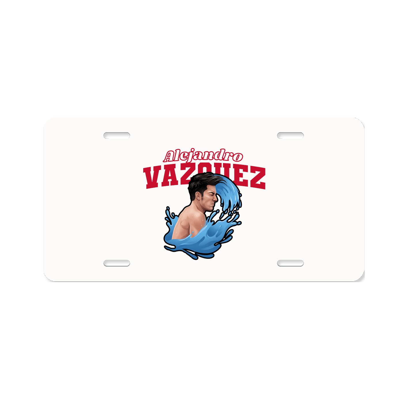 License Plate — Name Arch in Classic