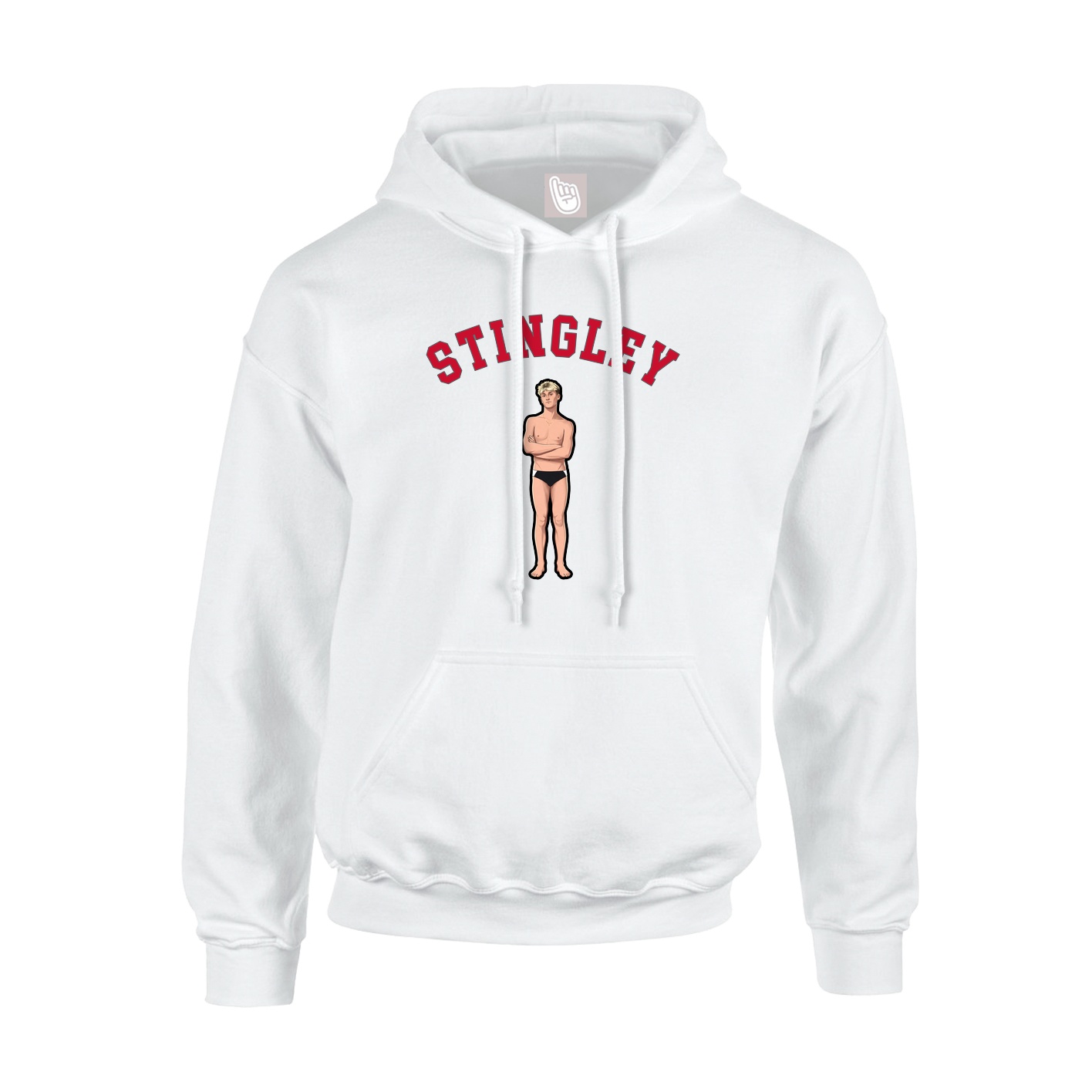 Youth Hoodie — Shirsey Arch in White