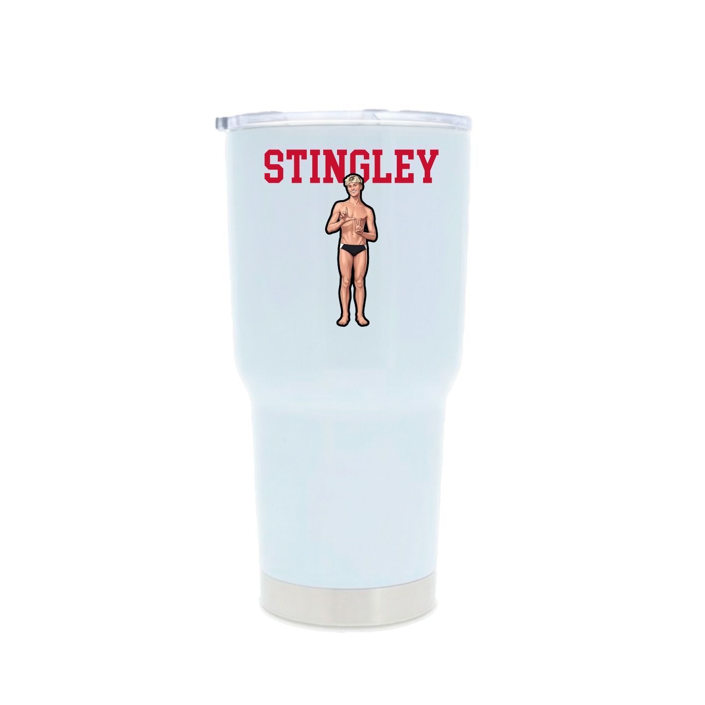 30oz Stainless Steel Tumbler — Shirsey in White