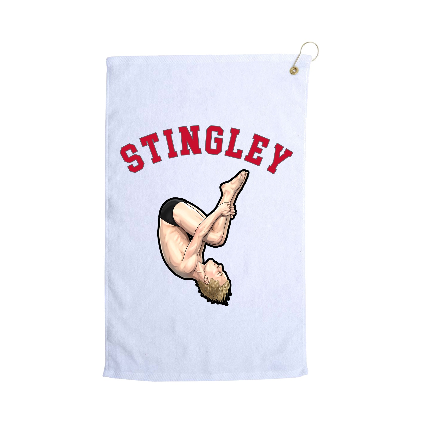 Golf Towel — Shirsey Arch in White