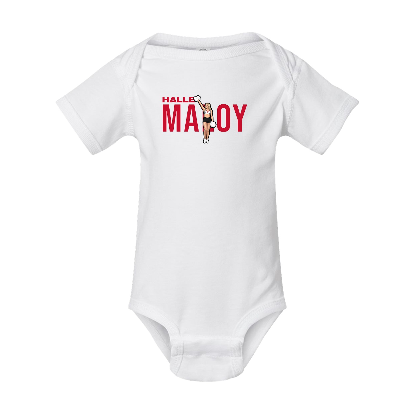 Baby Onesie — Player Name in White