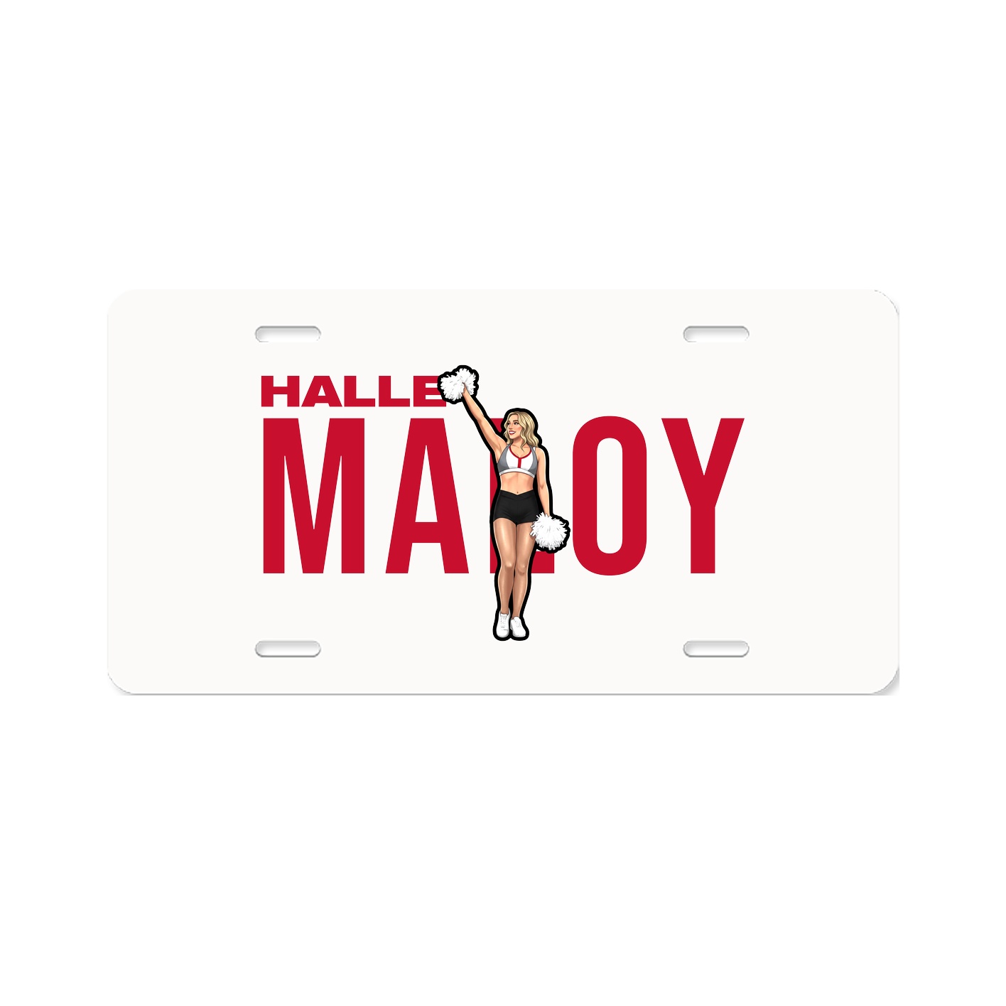 License Plate — Player Name in Classic