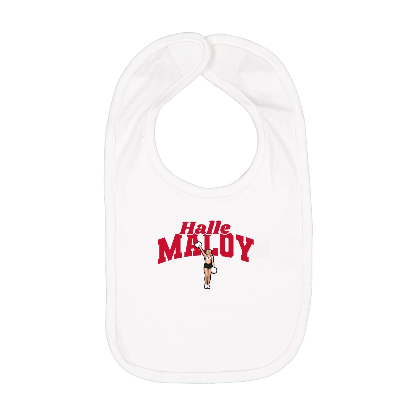 Infant Bib — Signature Arch in White