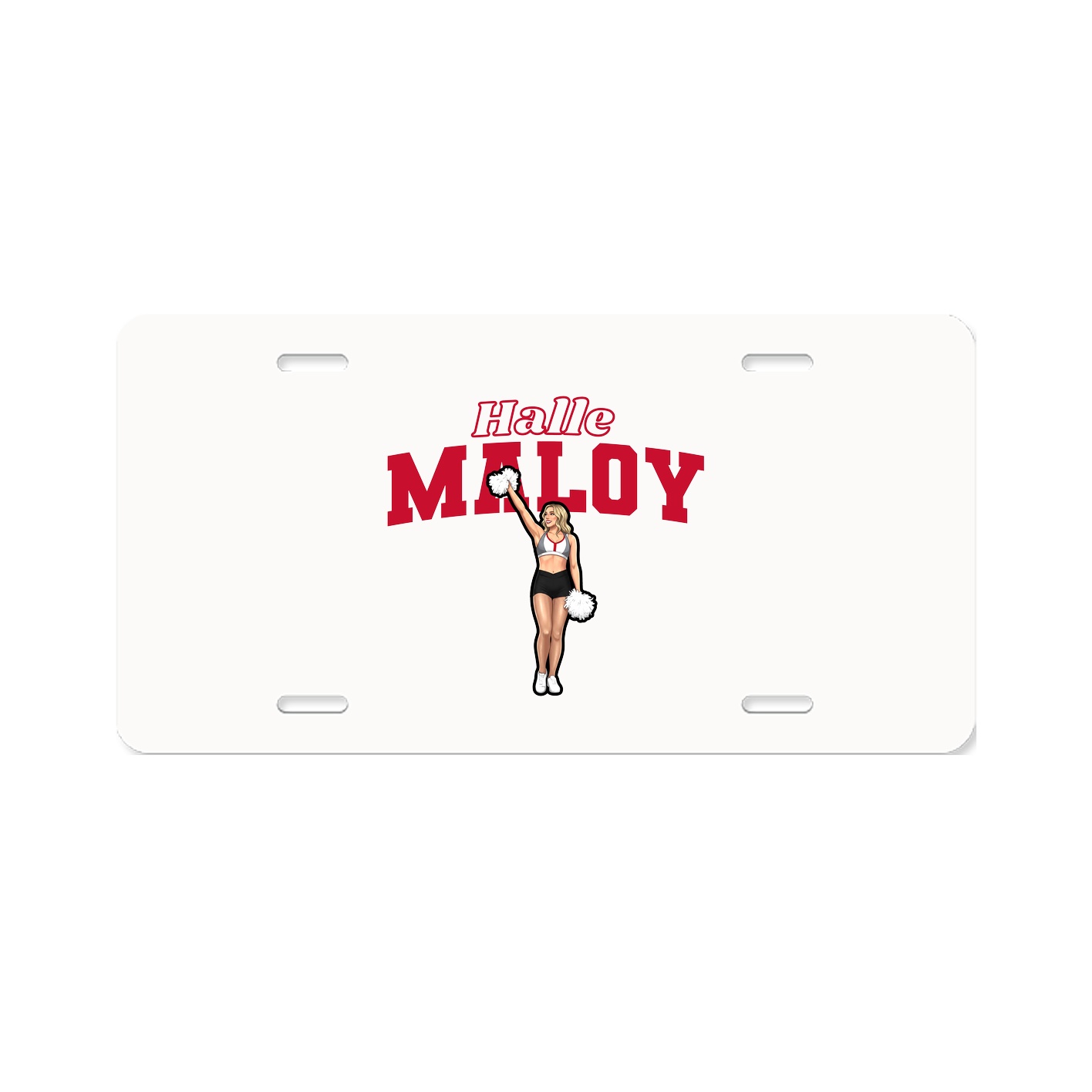 License Plate — Name Arch in Classic