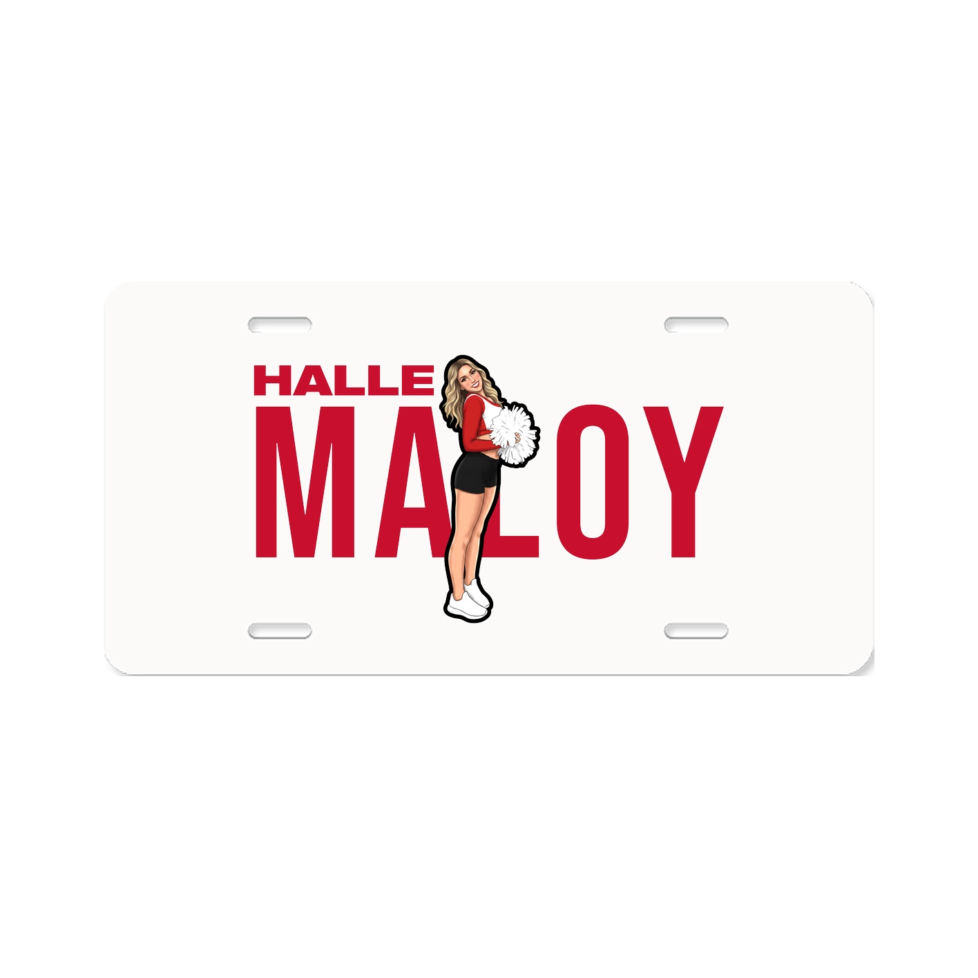 License Plate — Player Name in Classic