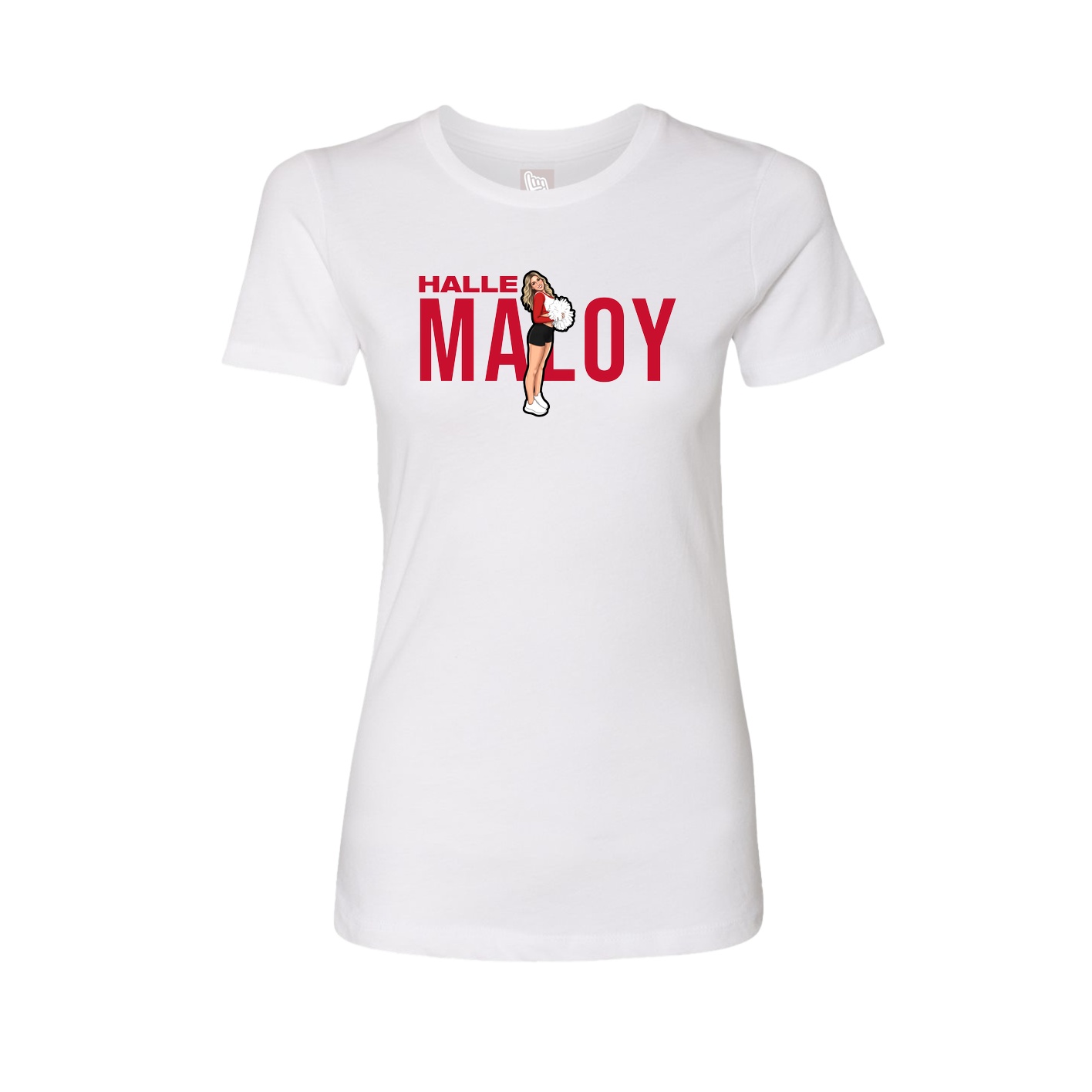 Womens Tee — Player Name in White