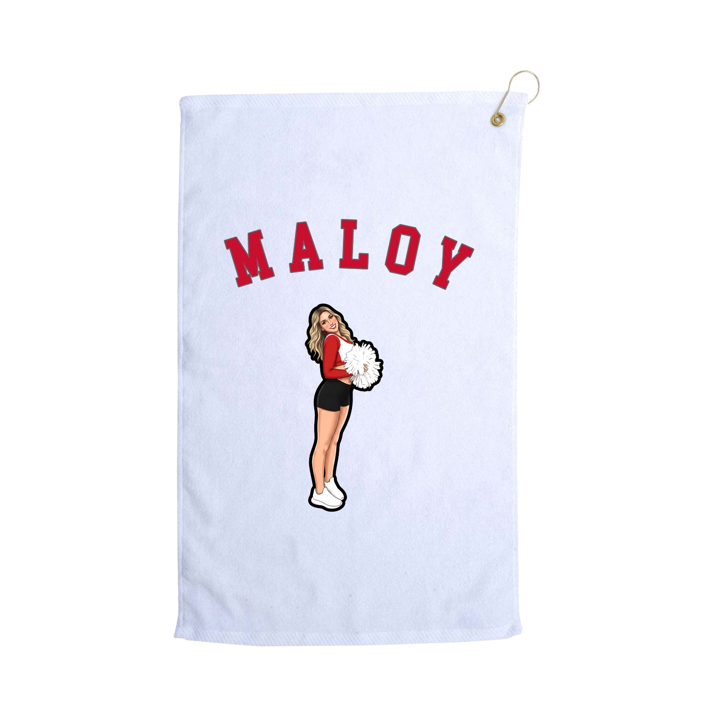 Golf Towel — Shirsey Arch in White