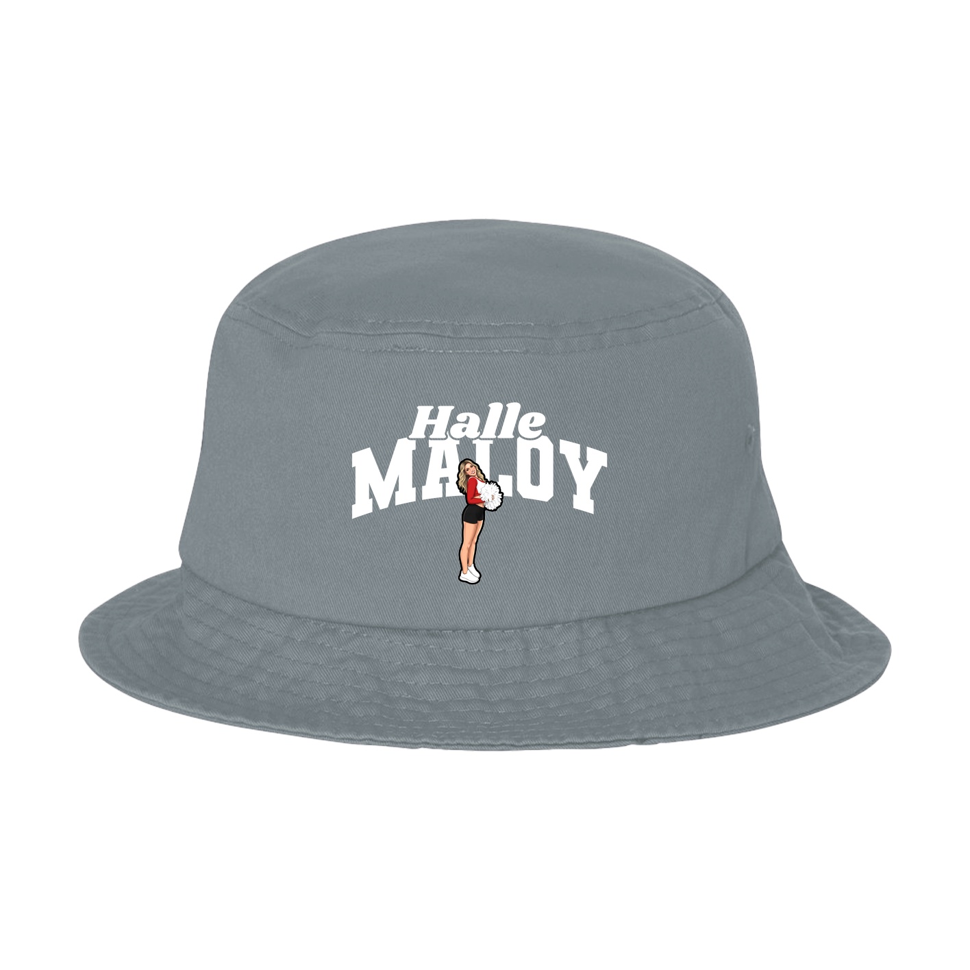 Bucket Cap — Signature Arch in Grey
