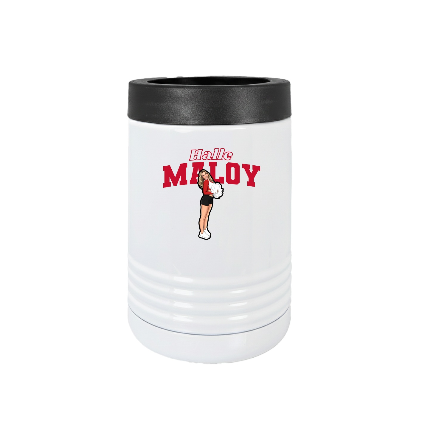 Beverage Holder — Name Arch in White