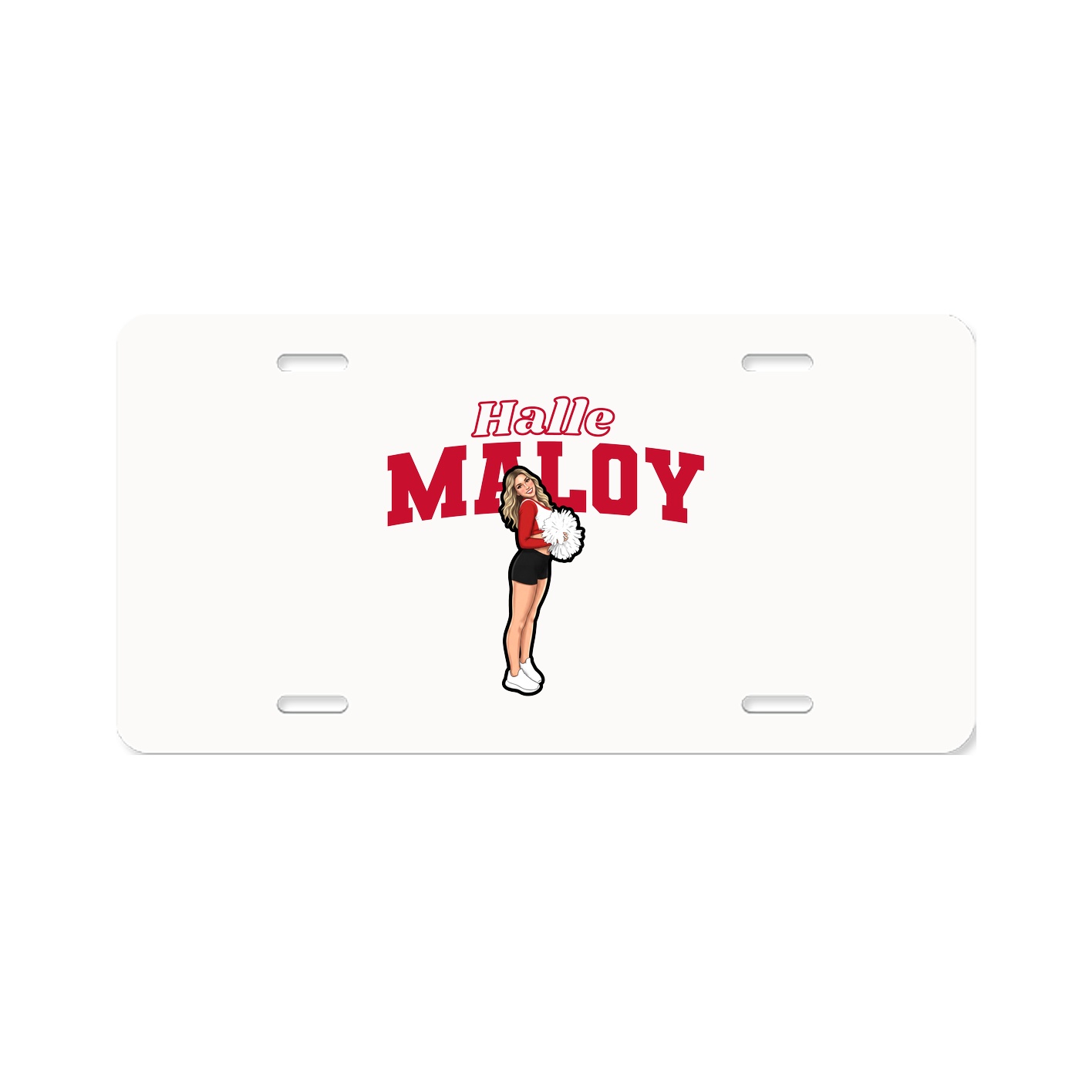 License Plate — Name Arch in Classic