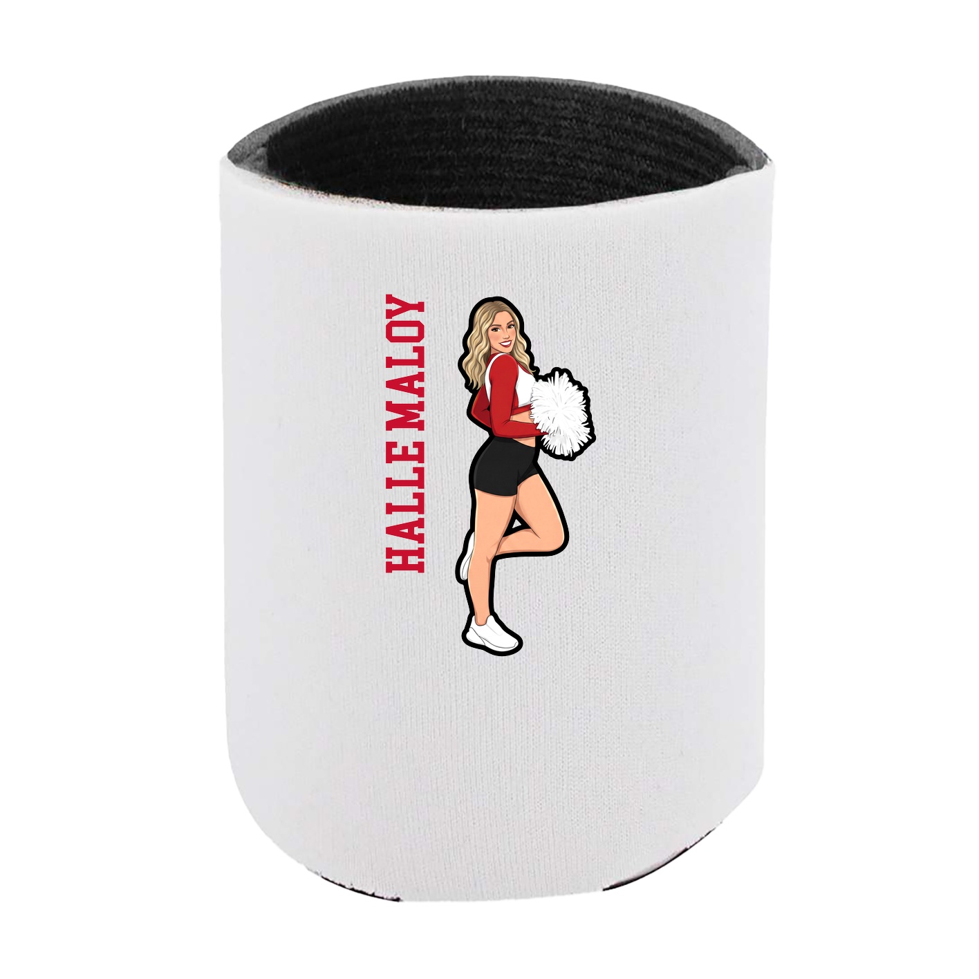 Can Holder — Name Vertical in White