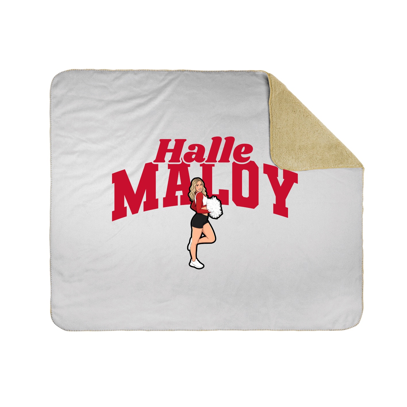 Throw Blanket — Signature Arch in White