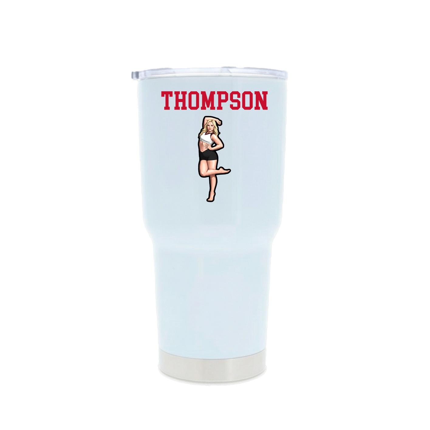 30oz Stainless Steel Tumbler — Shirsey in White