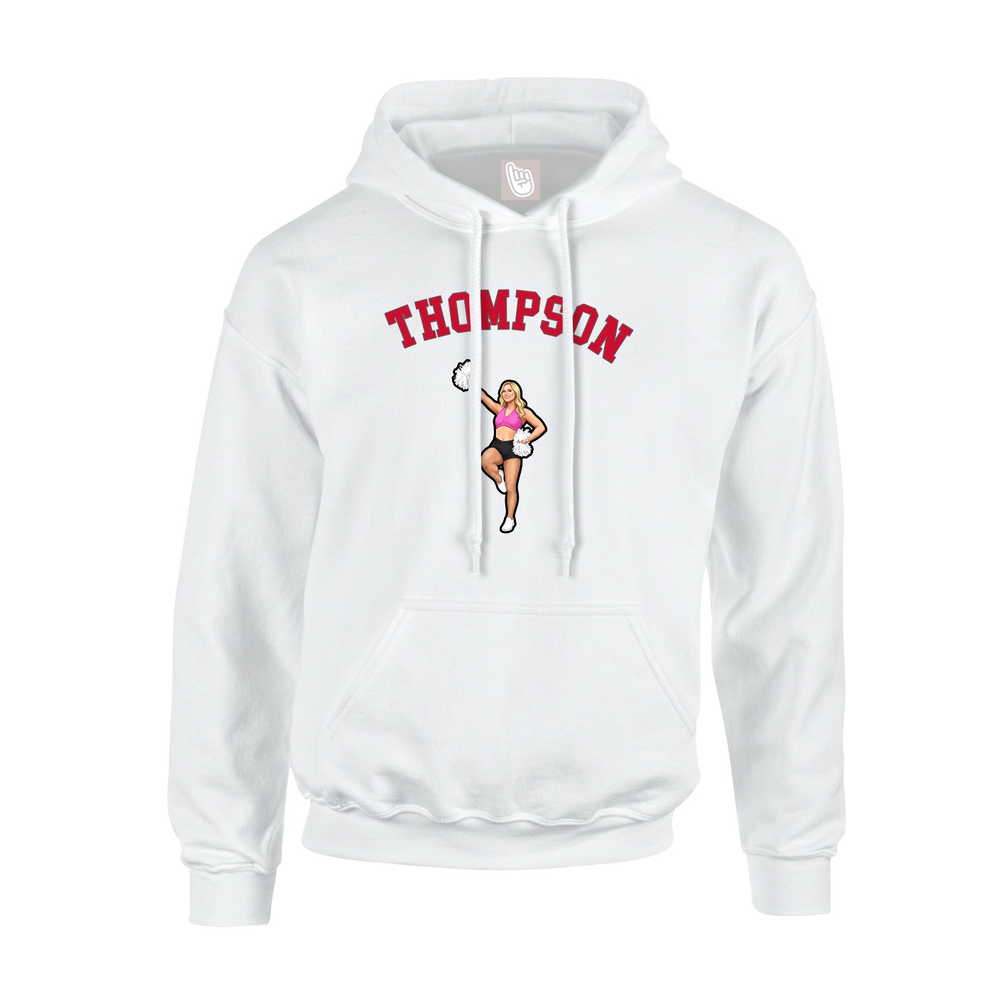 Youth Hoodie — Shirsey Arch in White