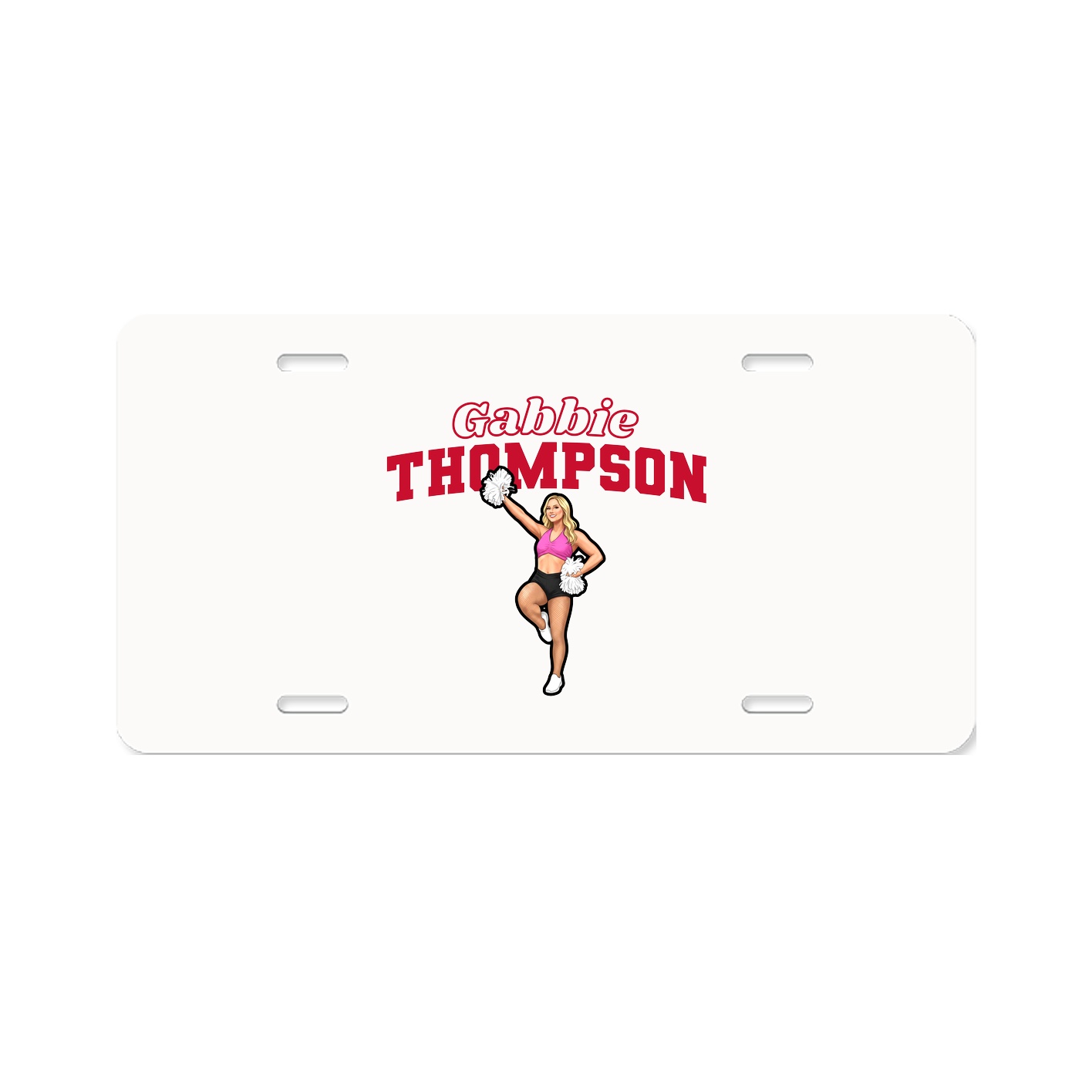 License Plate — Name Arch in Classic