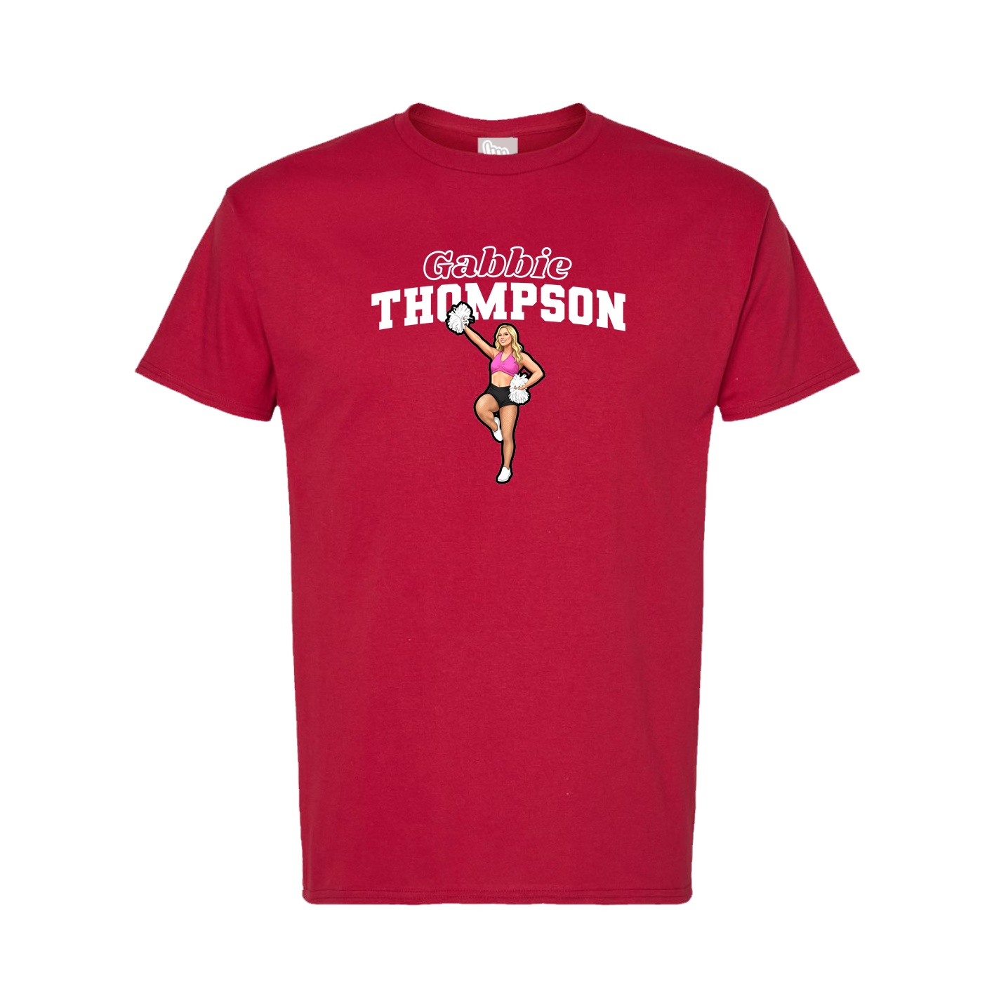 Tee — Name Arch in Crimson