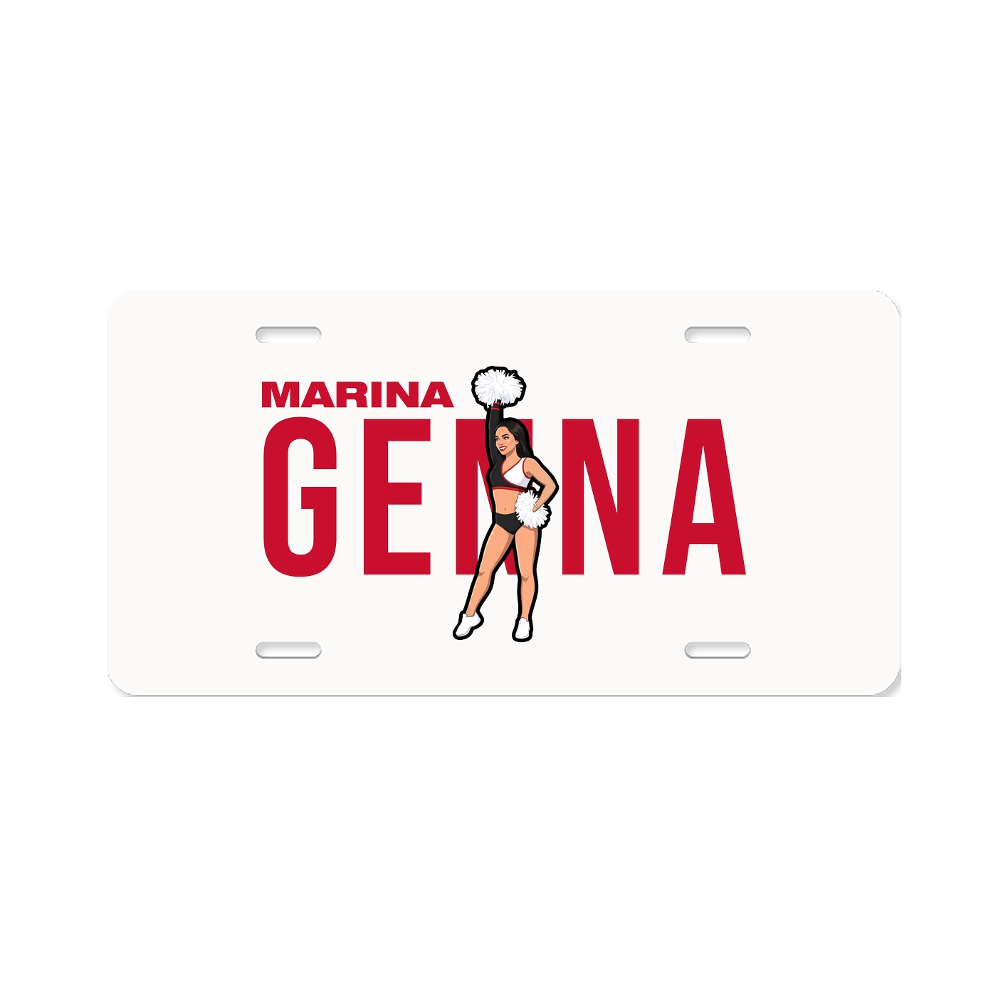License Plate — Player Name in Classic