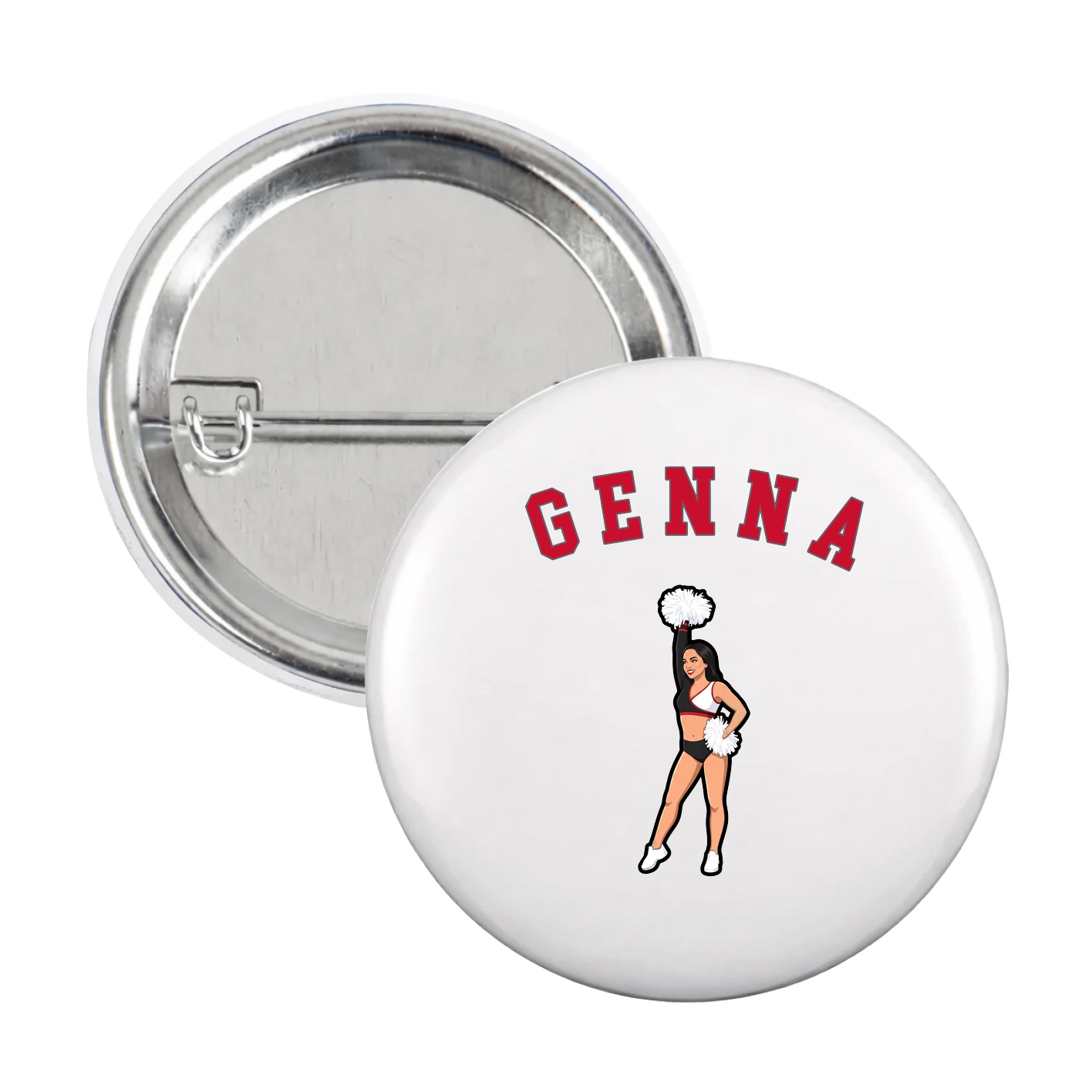Game Day Button — Shirsey Arch in White