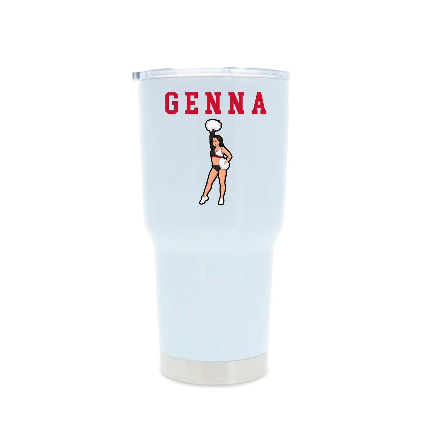 30oz Stainless Steel Tumbler — Shirsey in White