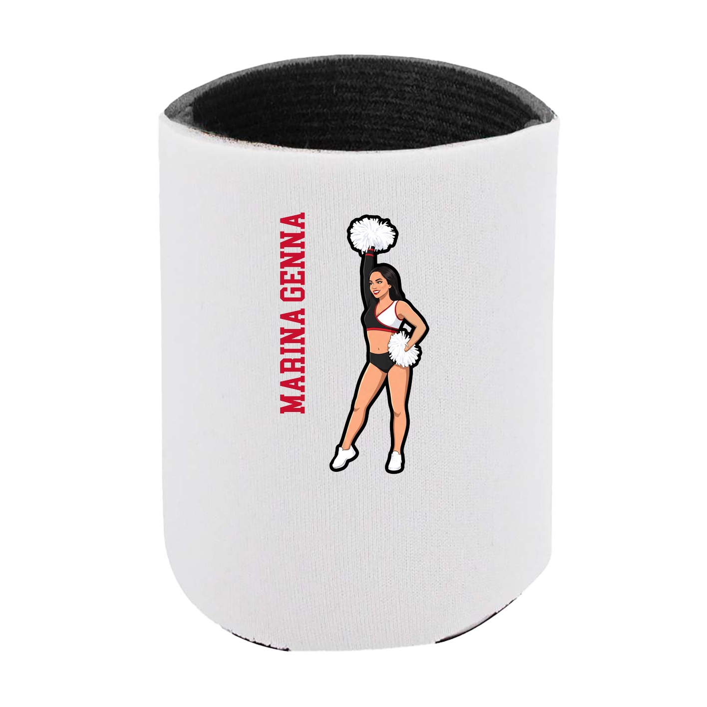 Can Holder — Name Vertical in White