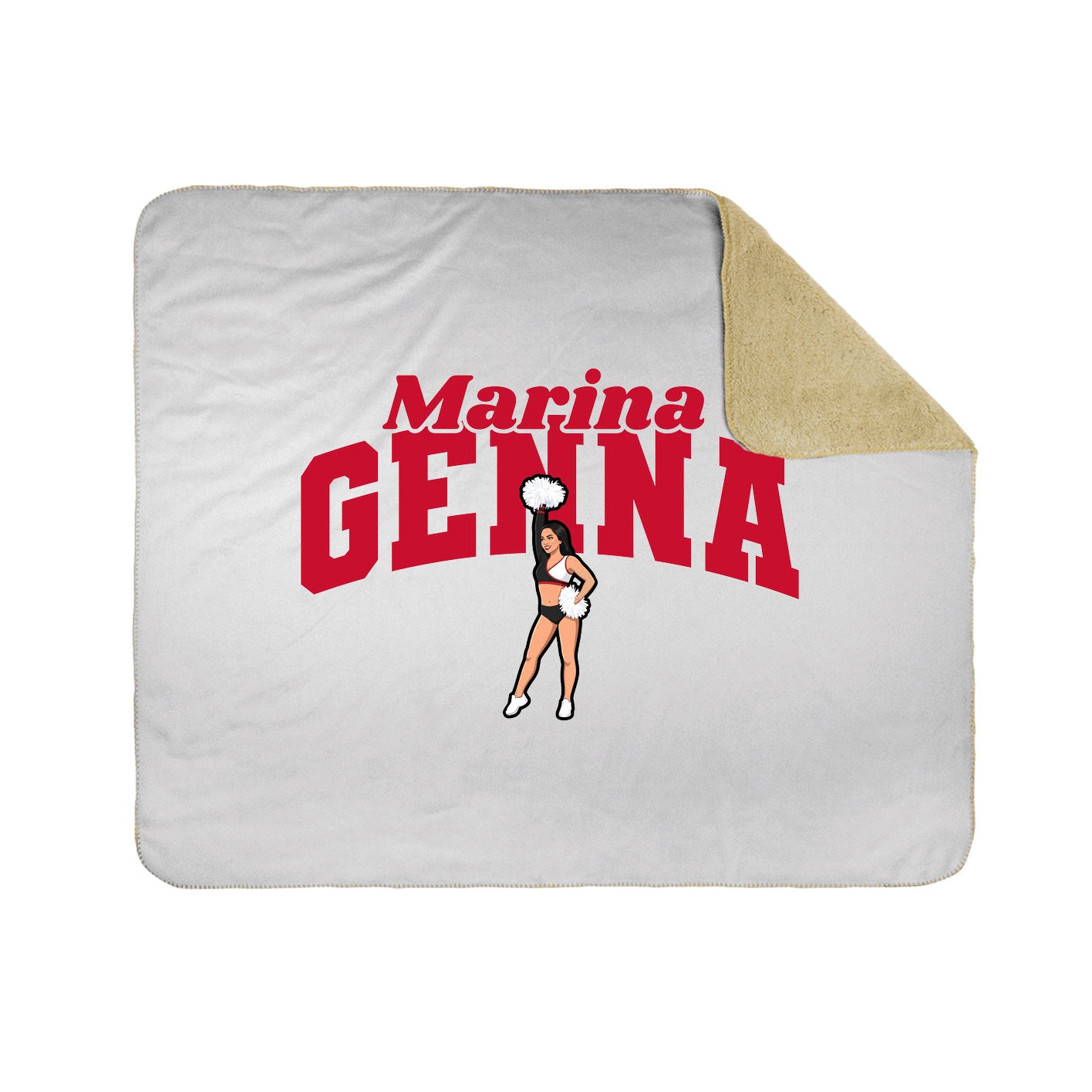Throw Blanket — Signature Arch in White