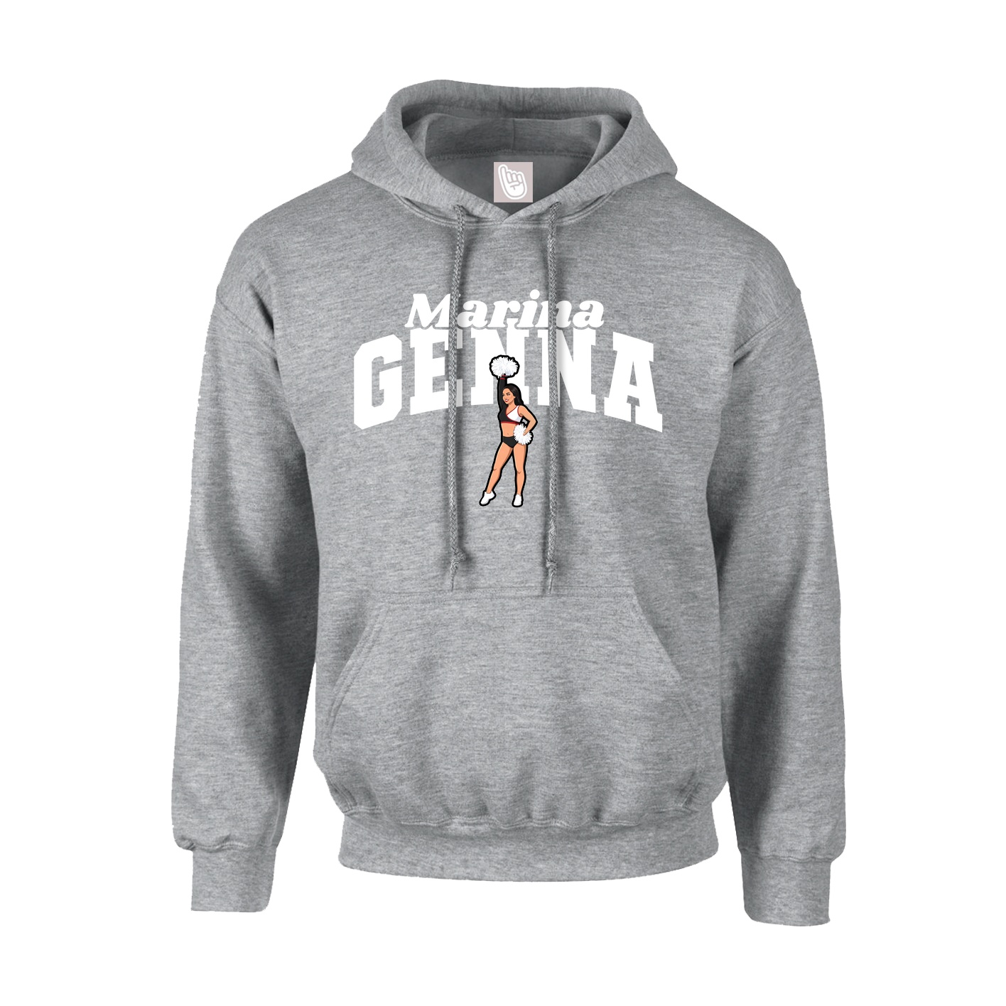 Youth Hoodie — Signature Arch in Grey