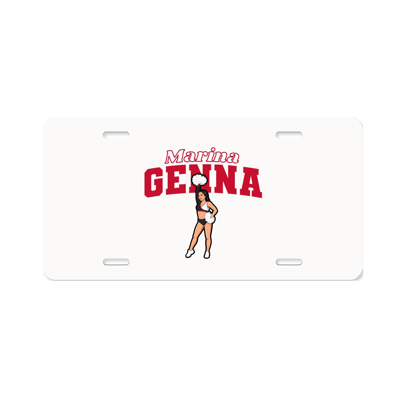 License Plate — Name Arch in Classic