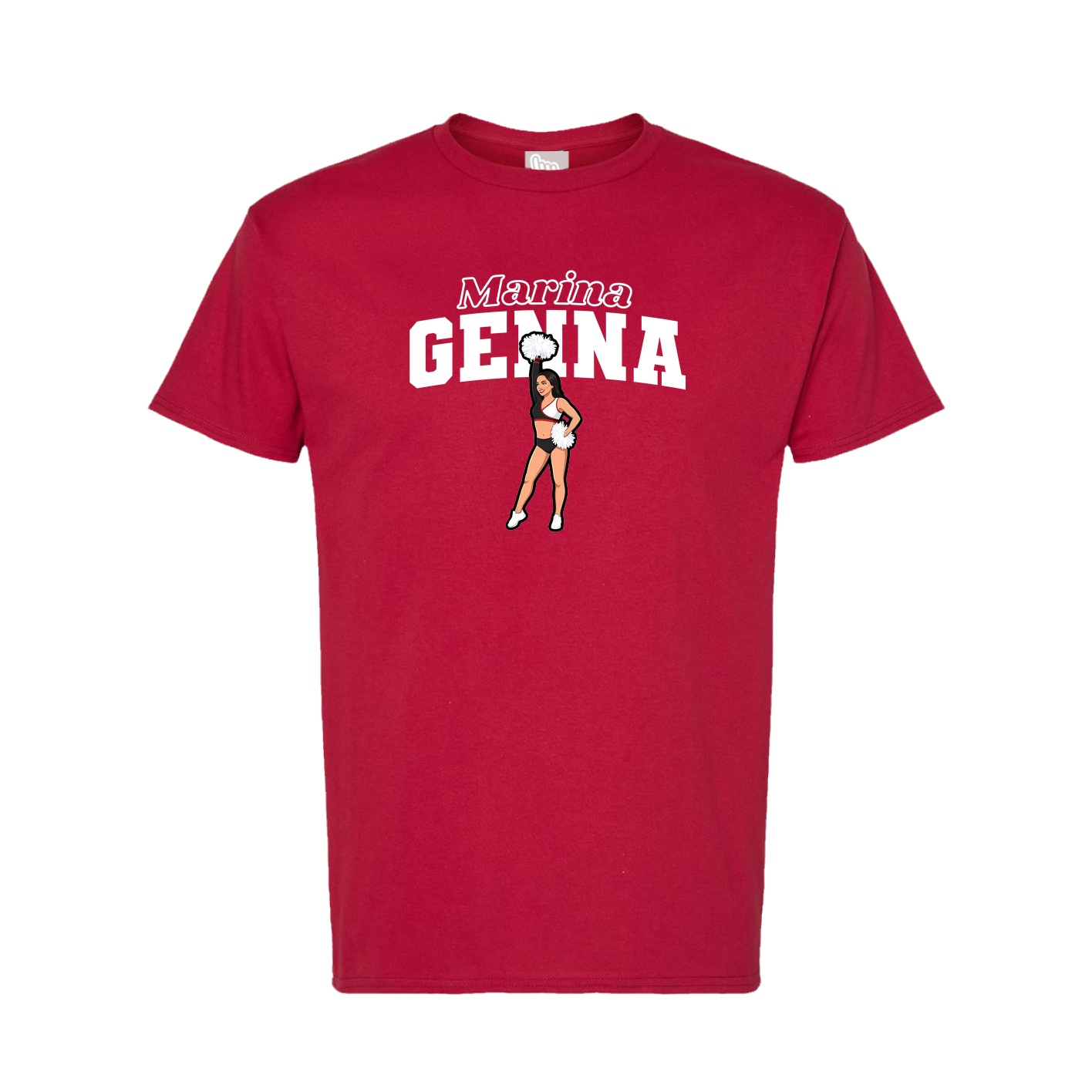 Tee — Name Arch in Crimson