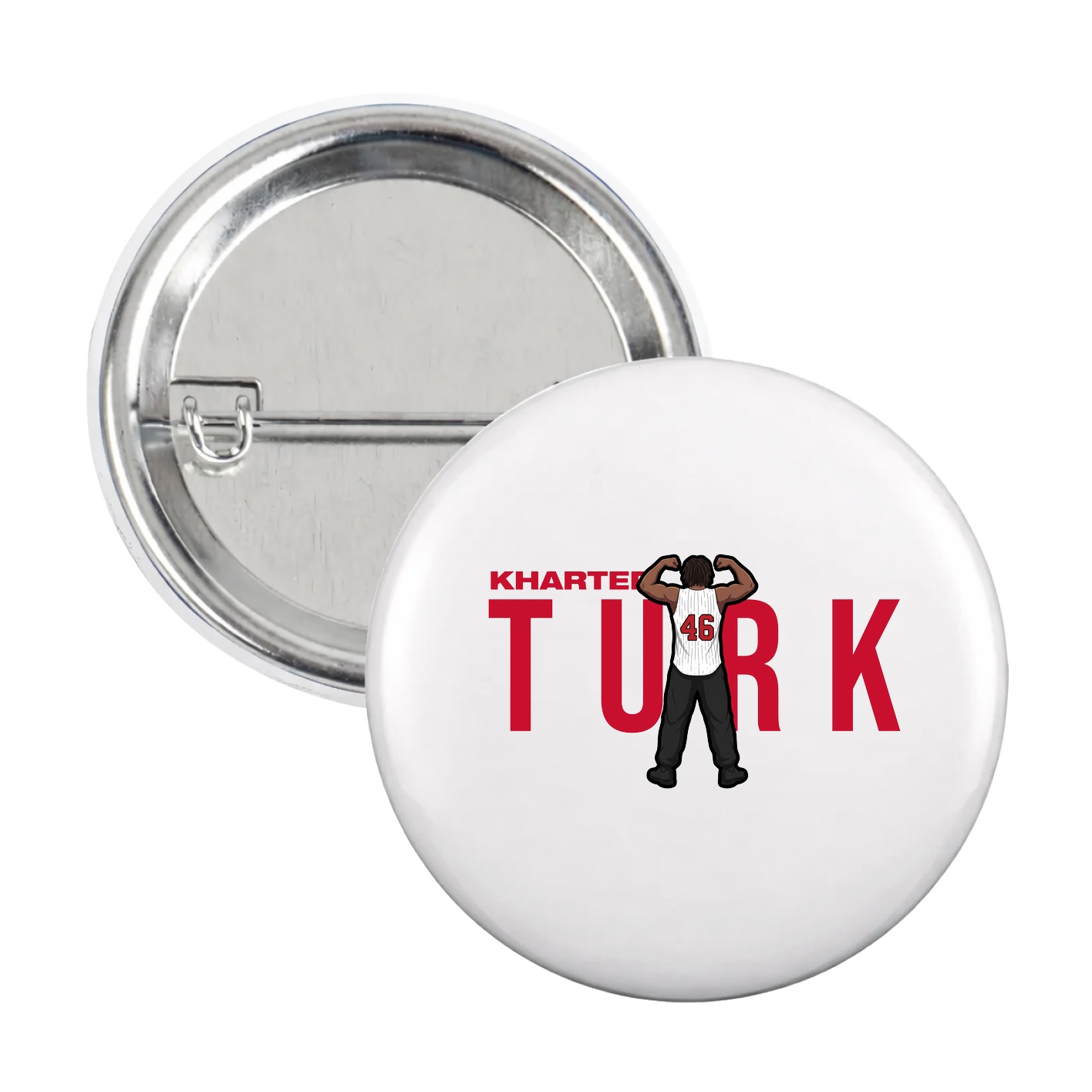 Game Day Button — Player Name in White