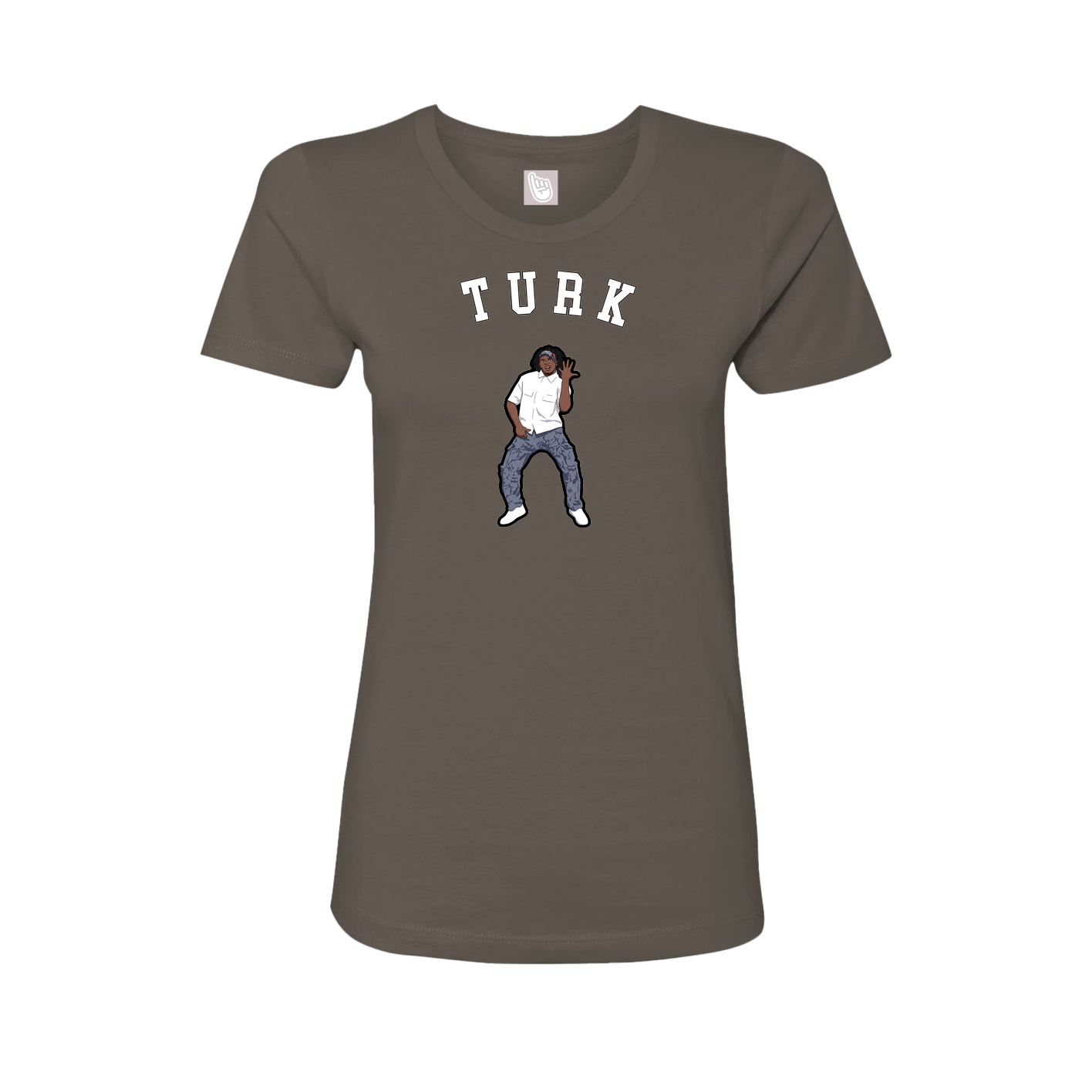 Fitted Women's Tee — Shirsey Arch in Grey