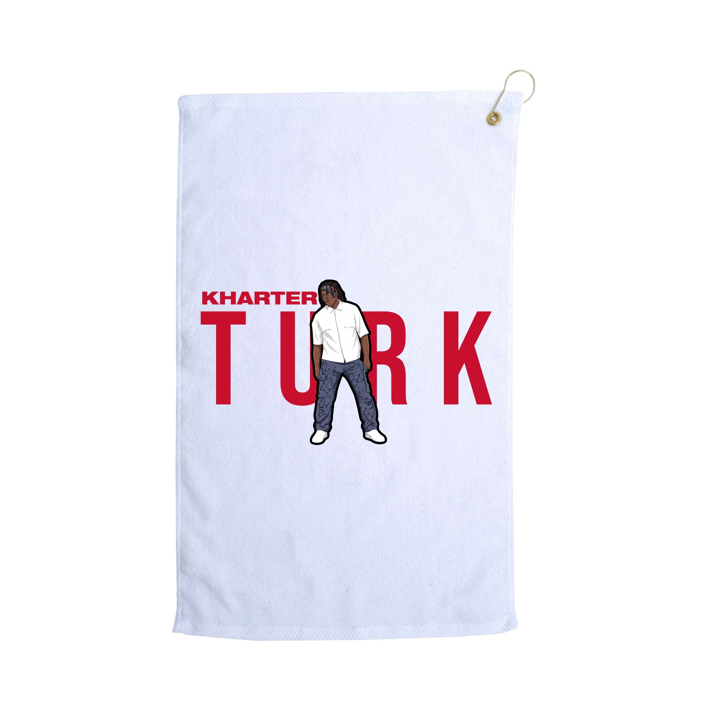 Golf Towel — Player Name in White